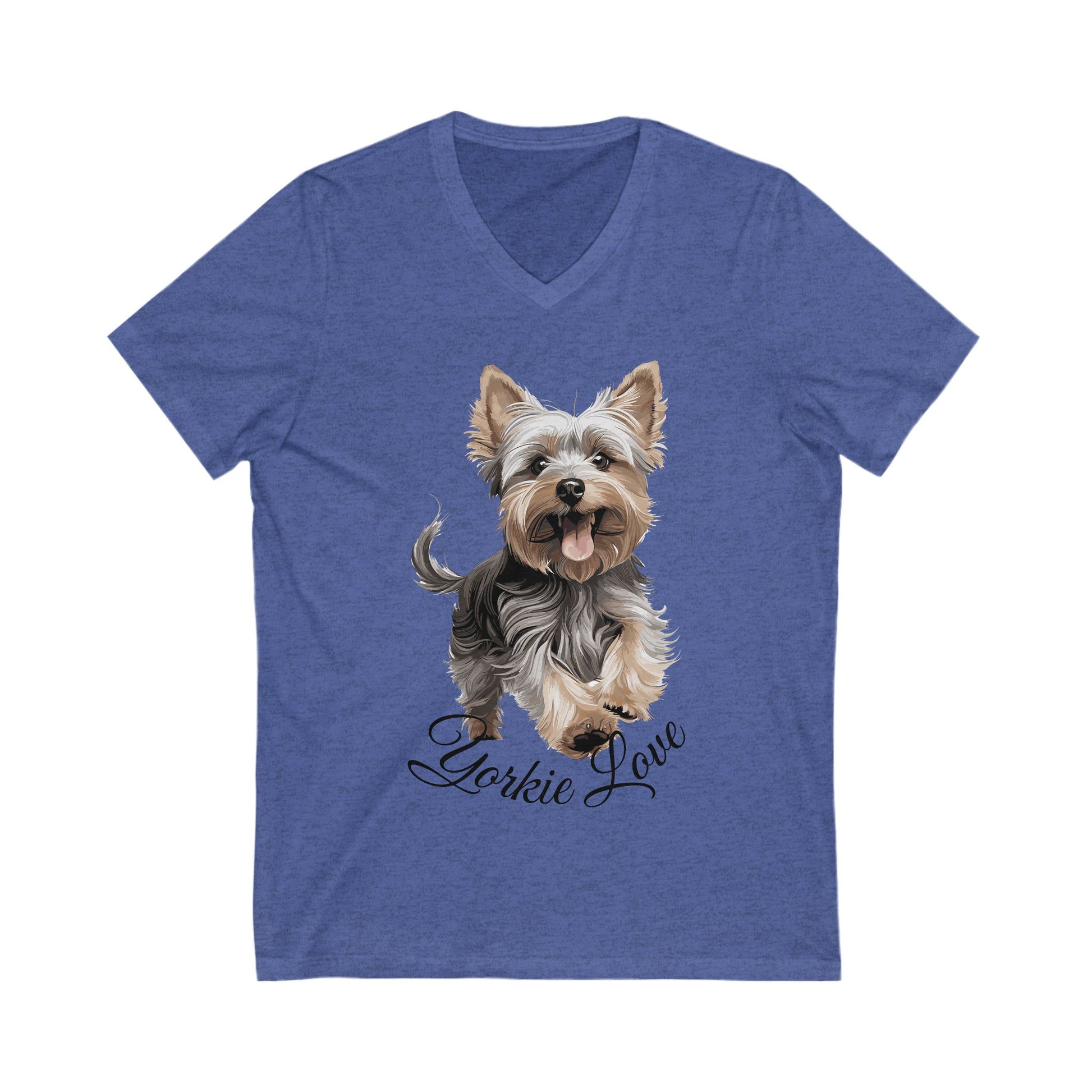 Yorkie Love Unisex V-Neck Tee