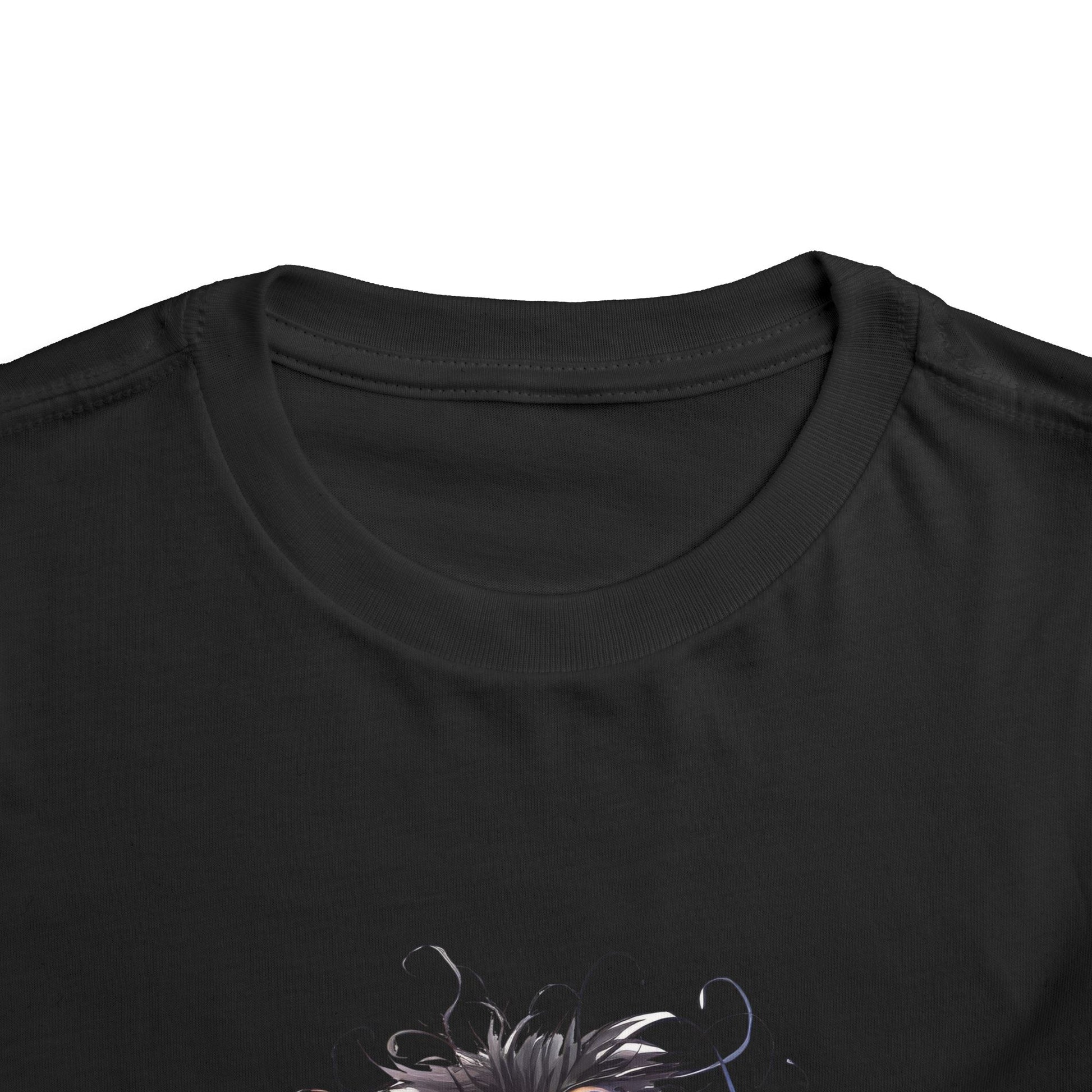 Whimsical Toddler Short Sleeve Tee with Adorable Cartoon Bird