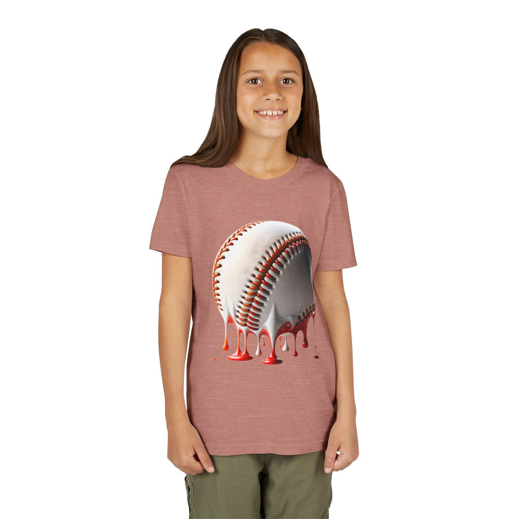 Youth Baseball Inspired Dripping Tee