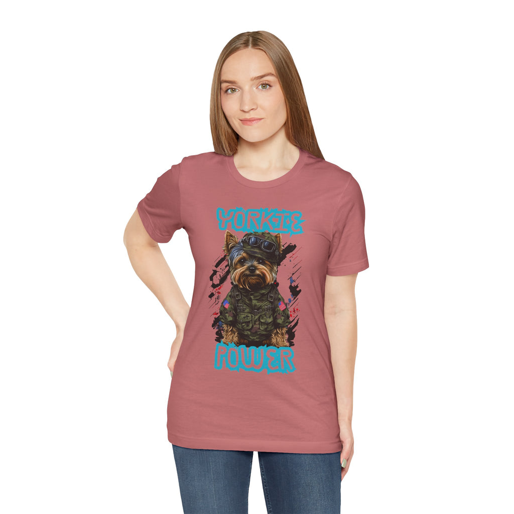 Yorkie Power Unisex Tee