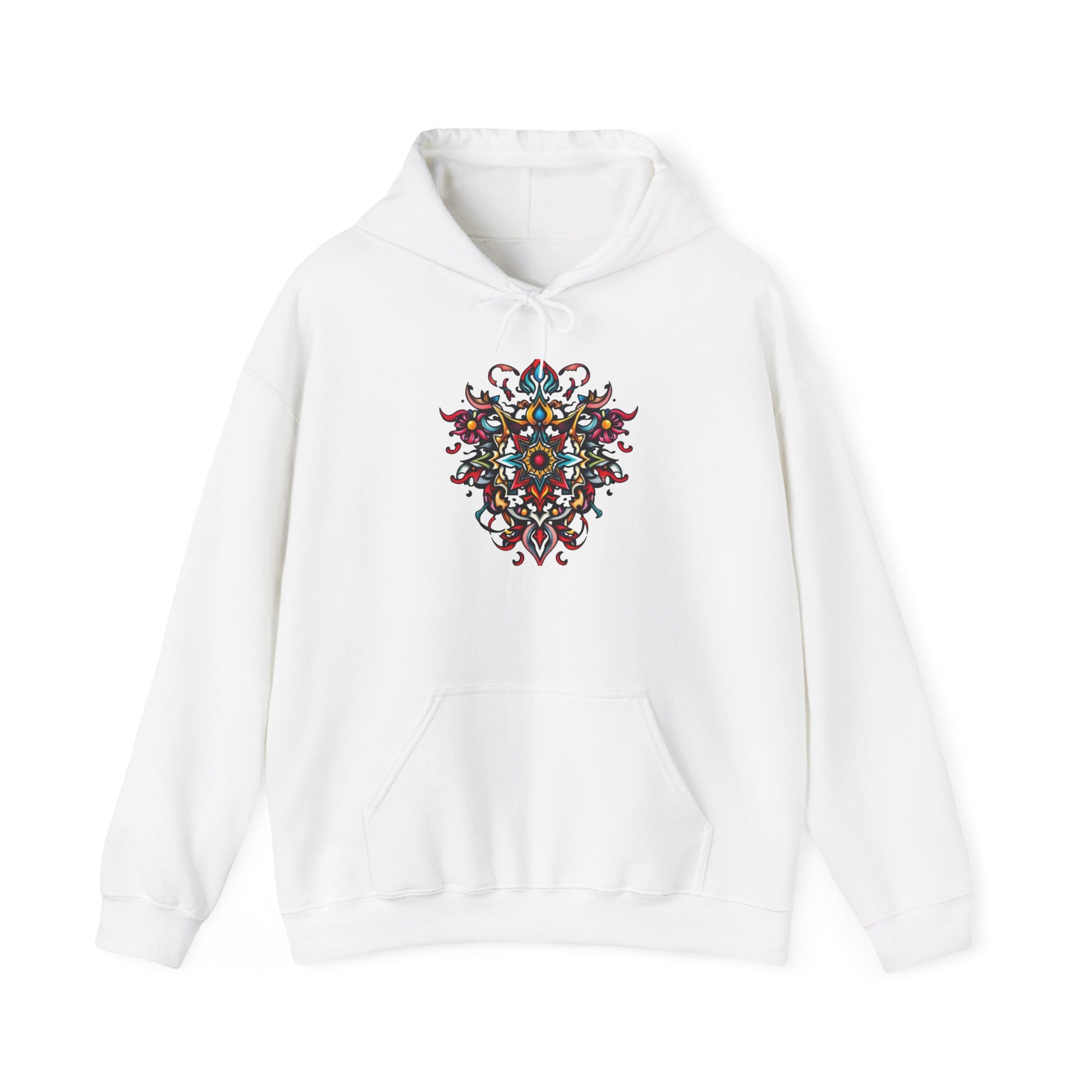 Vibrant Mandala Art Hoodie – Bold, Colorful, Intricate Design