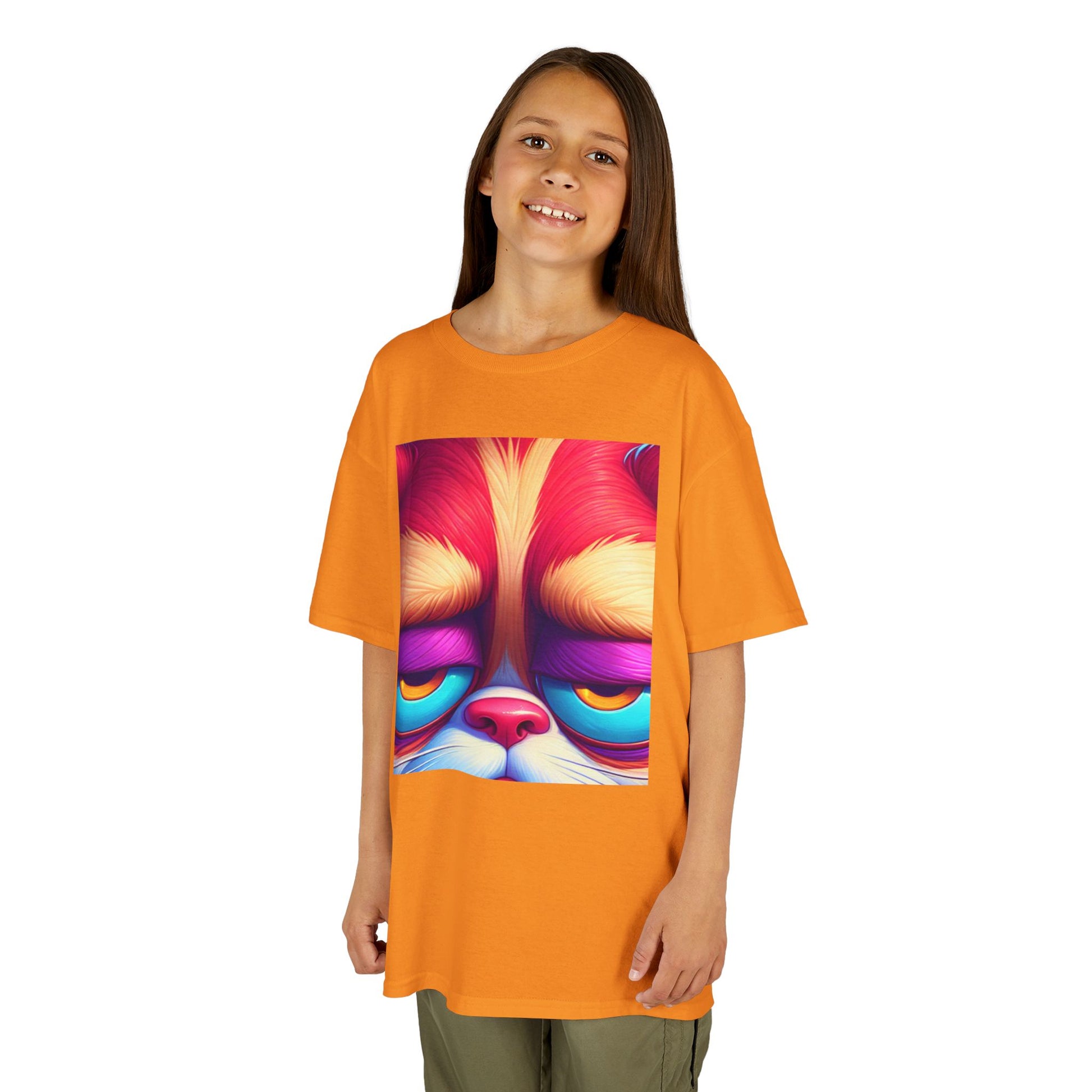 Colorful Grumpy Cat Kids Tee
