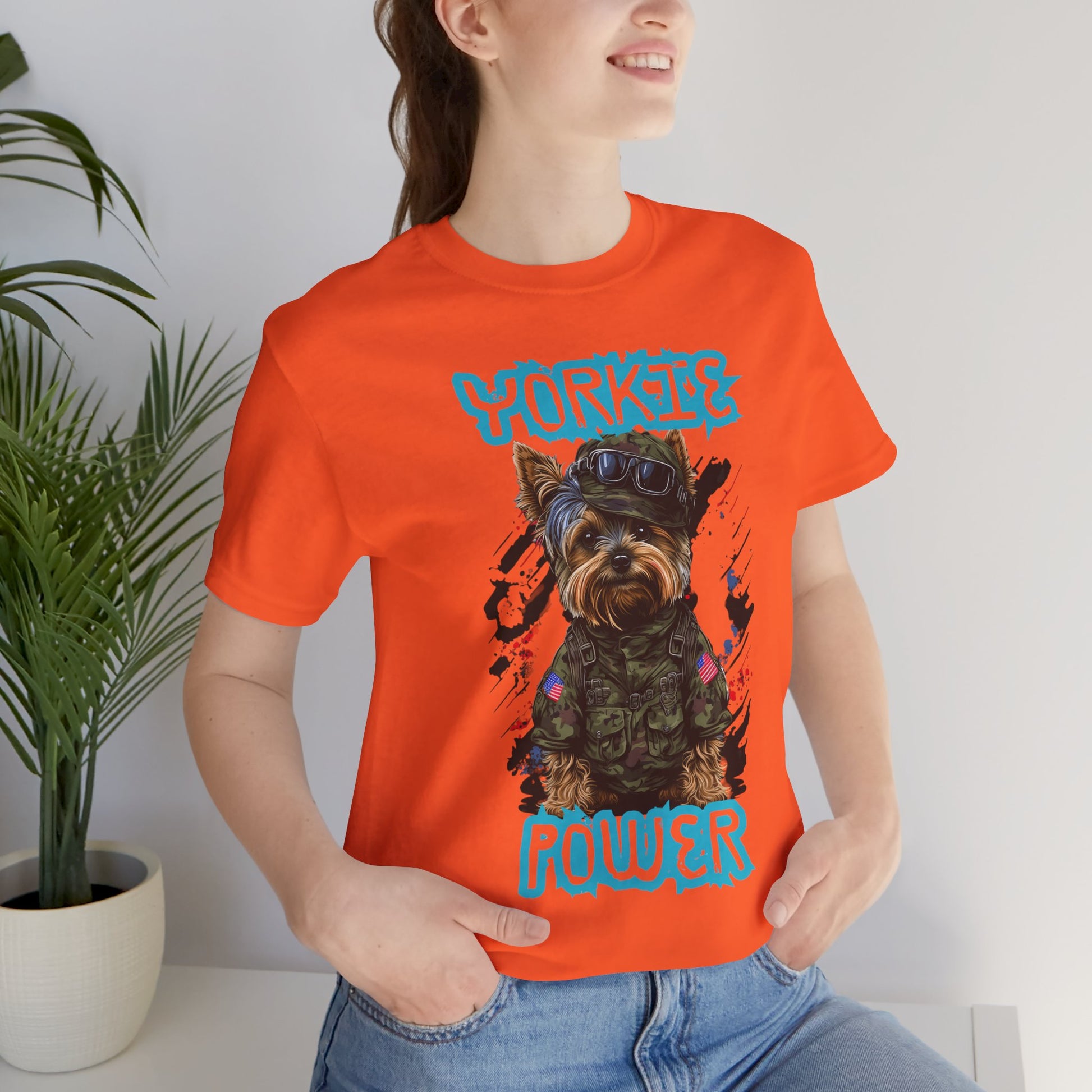 Yorkie Power Unisex Tee