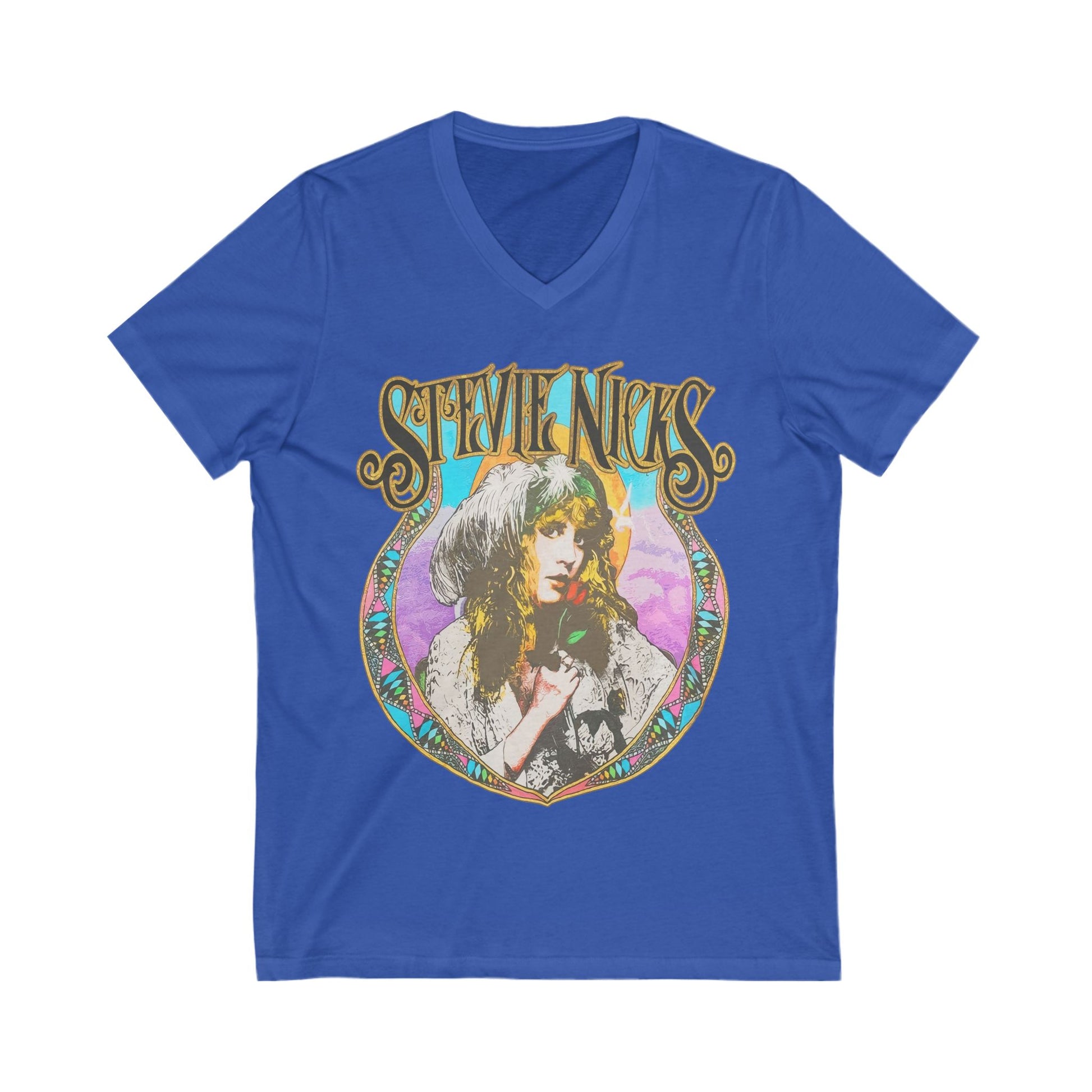 Stevie Nicks Rock Concert V Neck Top