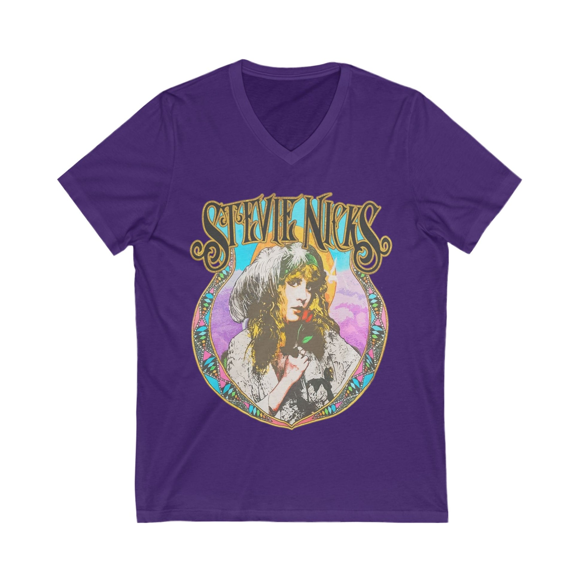 Stevie Nicks Rock Concert V Neck Top