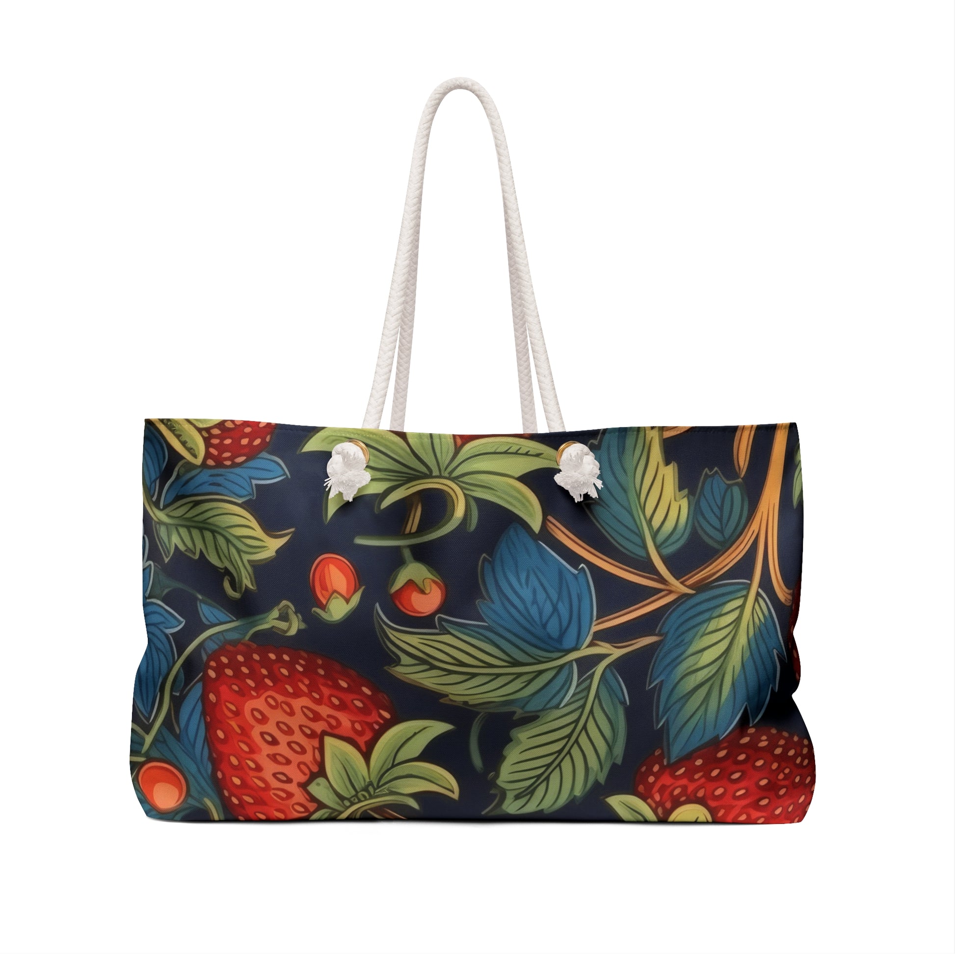 Strawberry Floral Weekender Bag