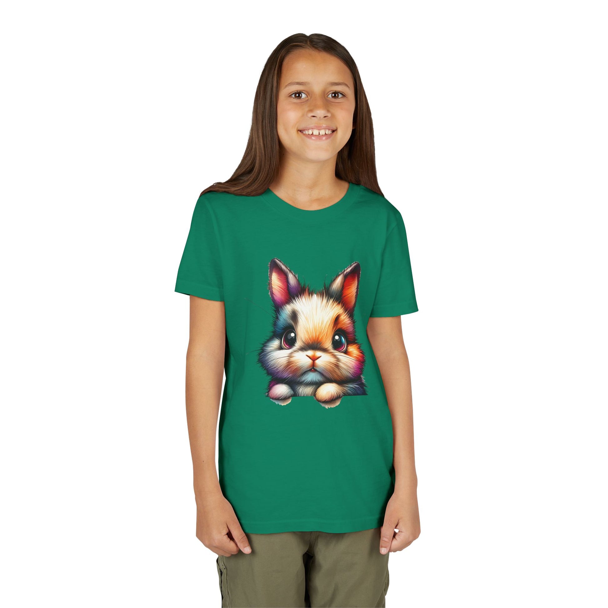 Colorful Bunny Youth Short Sleeve Tee