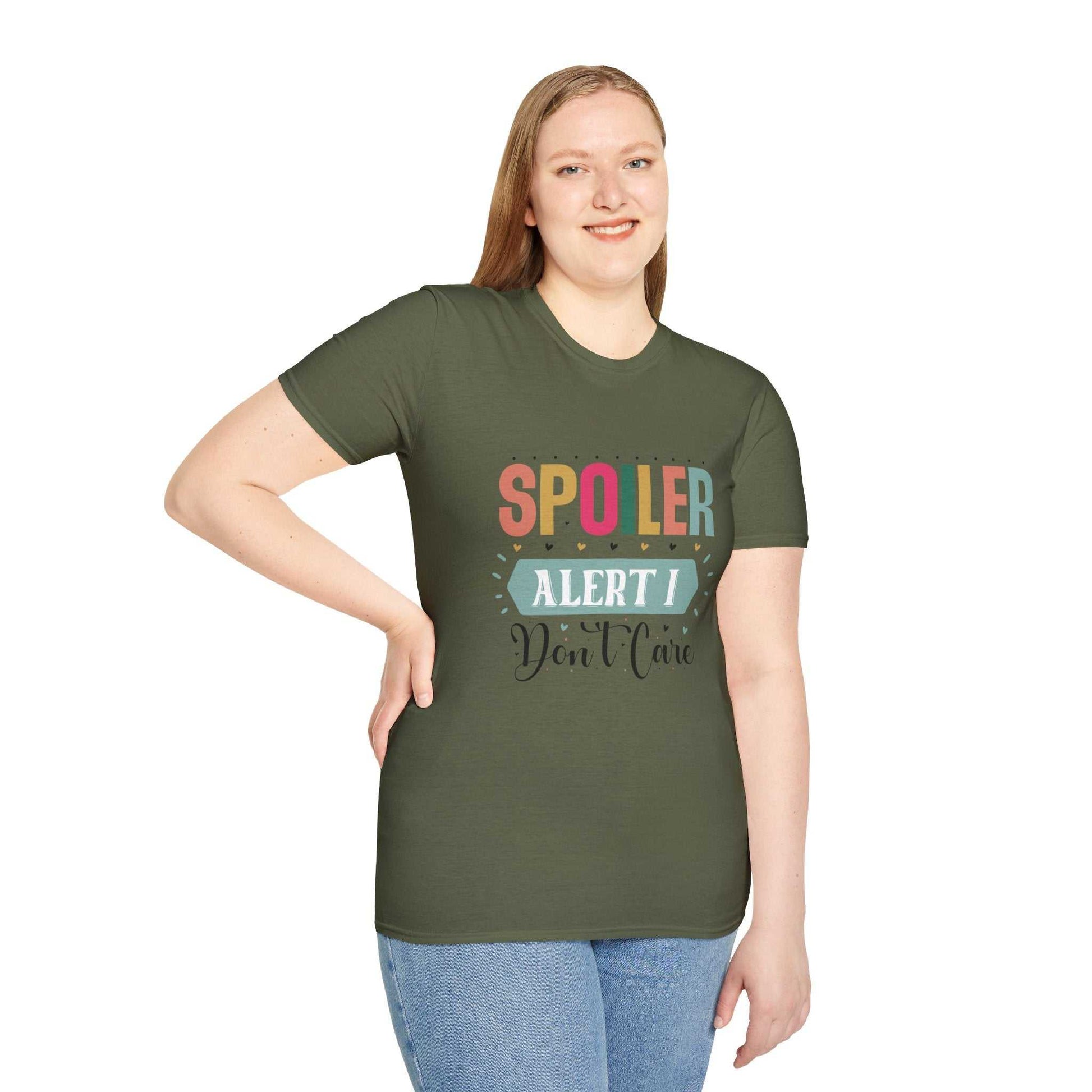 Spoiler Alert I Don't Care Unisex T-Shirt