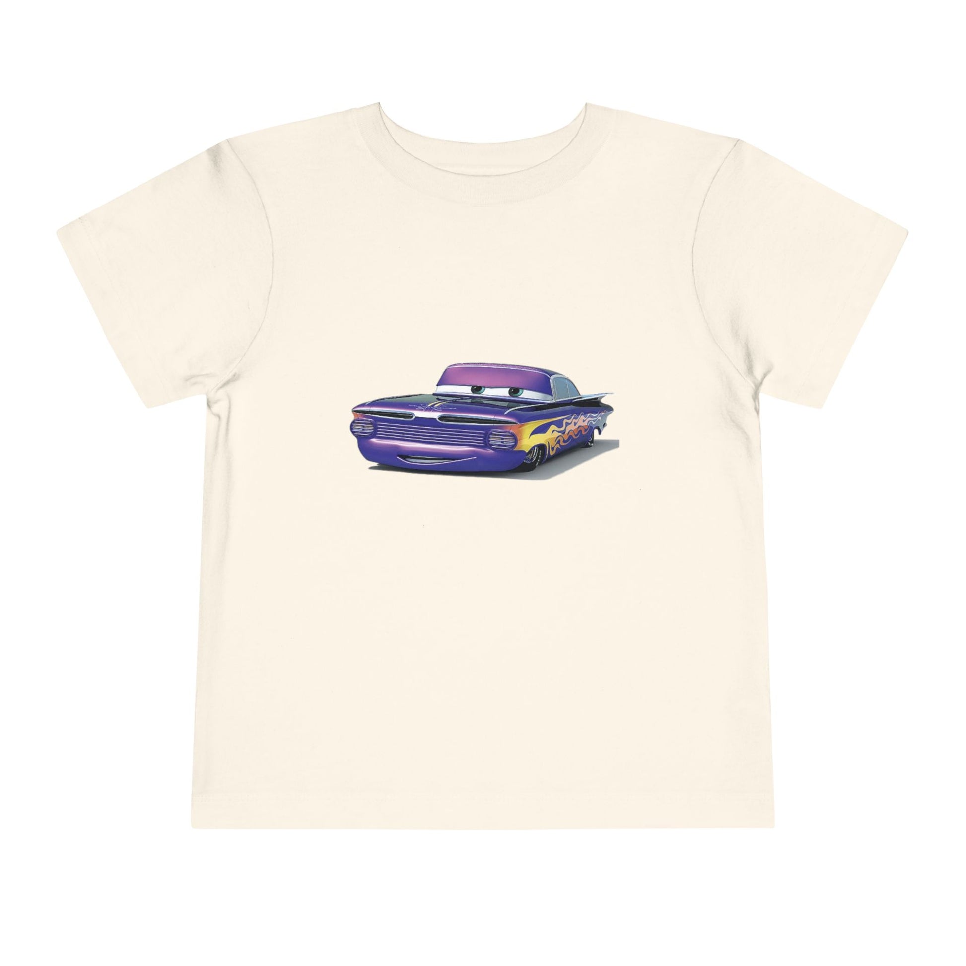 Toddler Short Sleeve Tee Featuring Fun Car Design