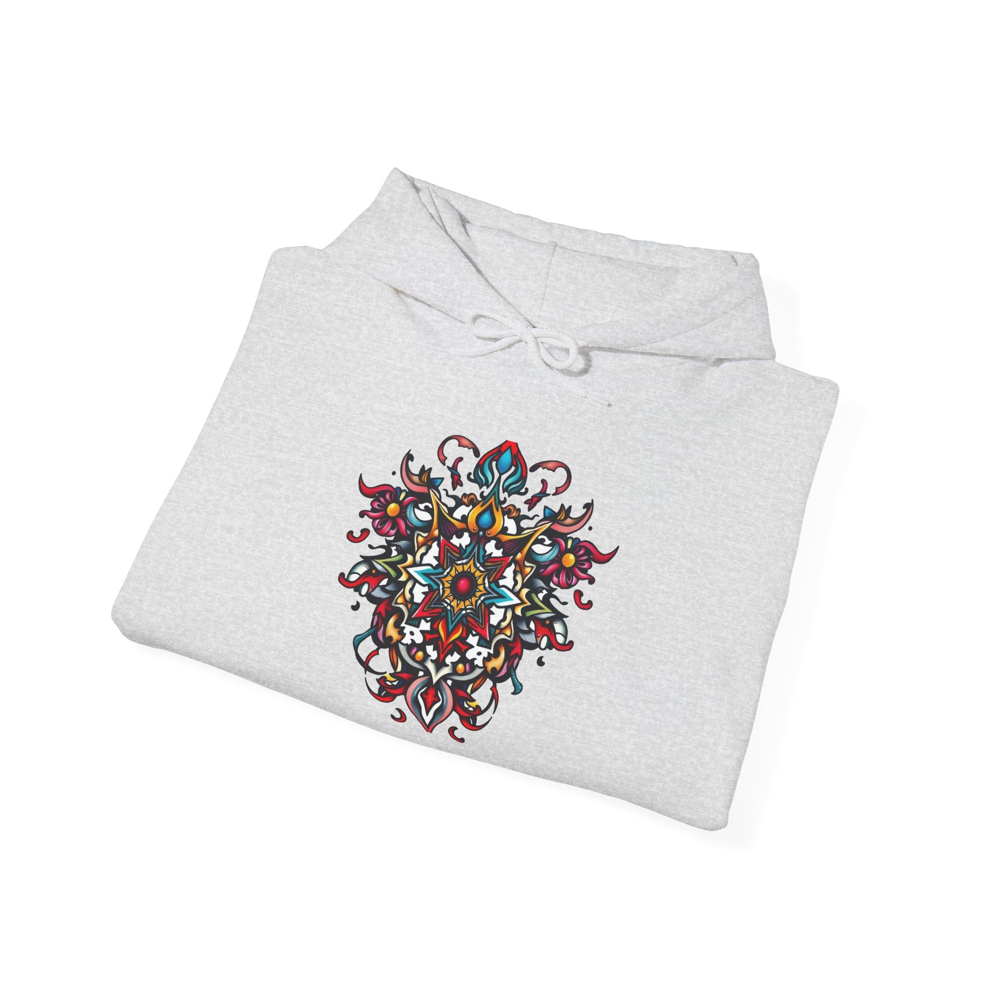 Vibrant Mandala Art Hoodie – Bold, Colorful, Intricate Design