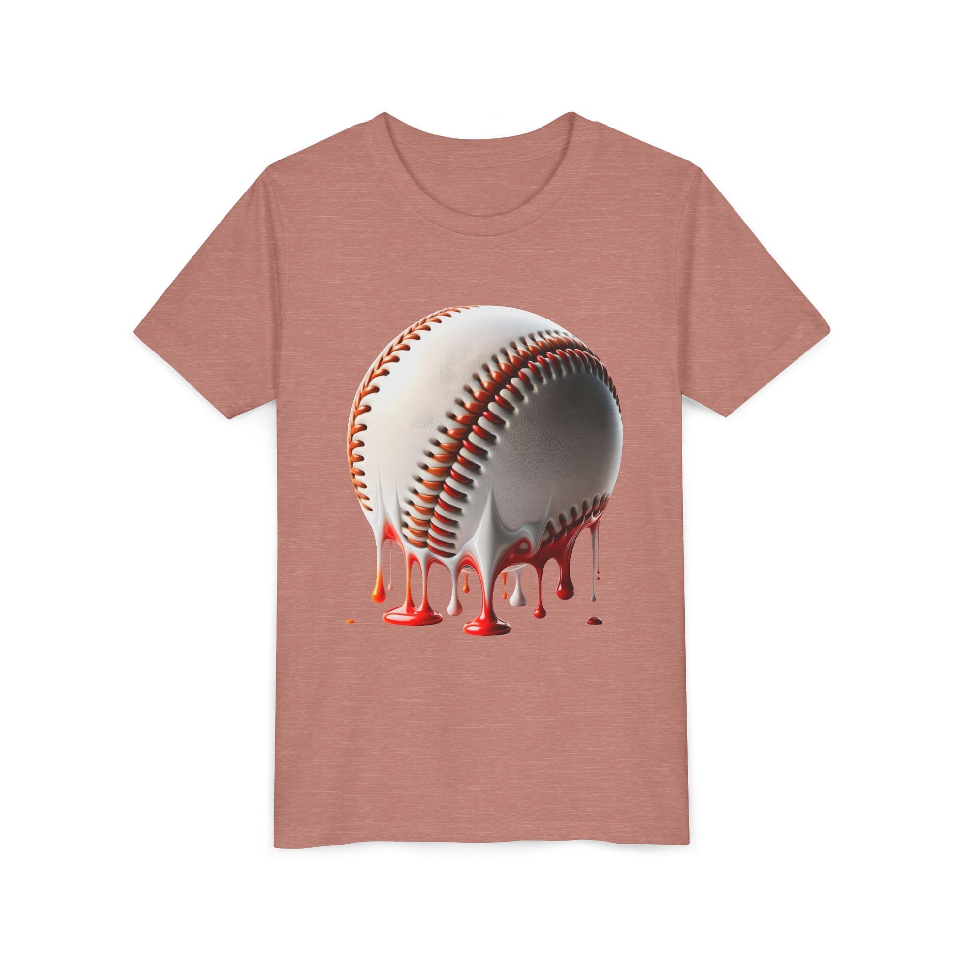 Youth Baseball Inspired Dripping Tee