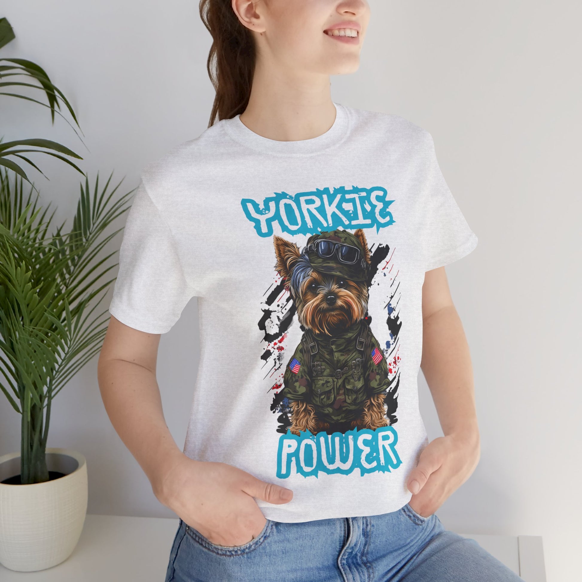 Yorkie Power Unisex Tee