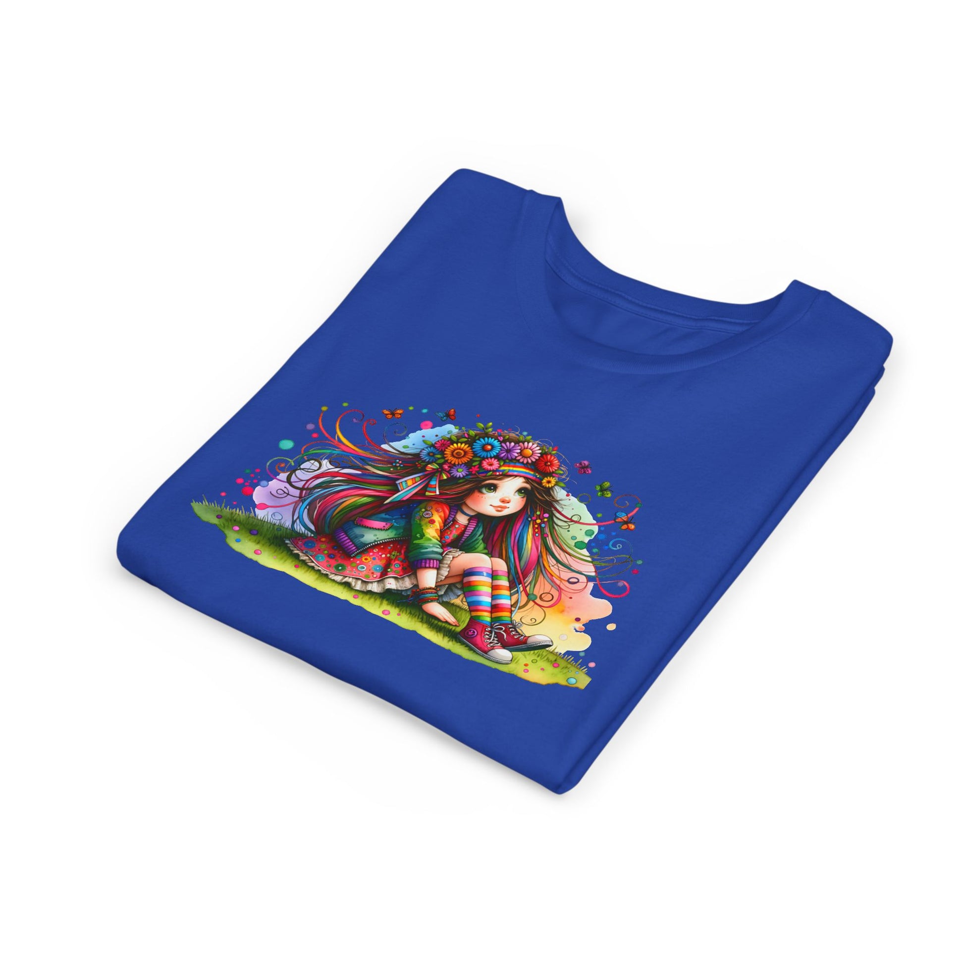 Whimsical Floral Girl Youth Tee