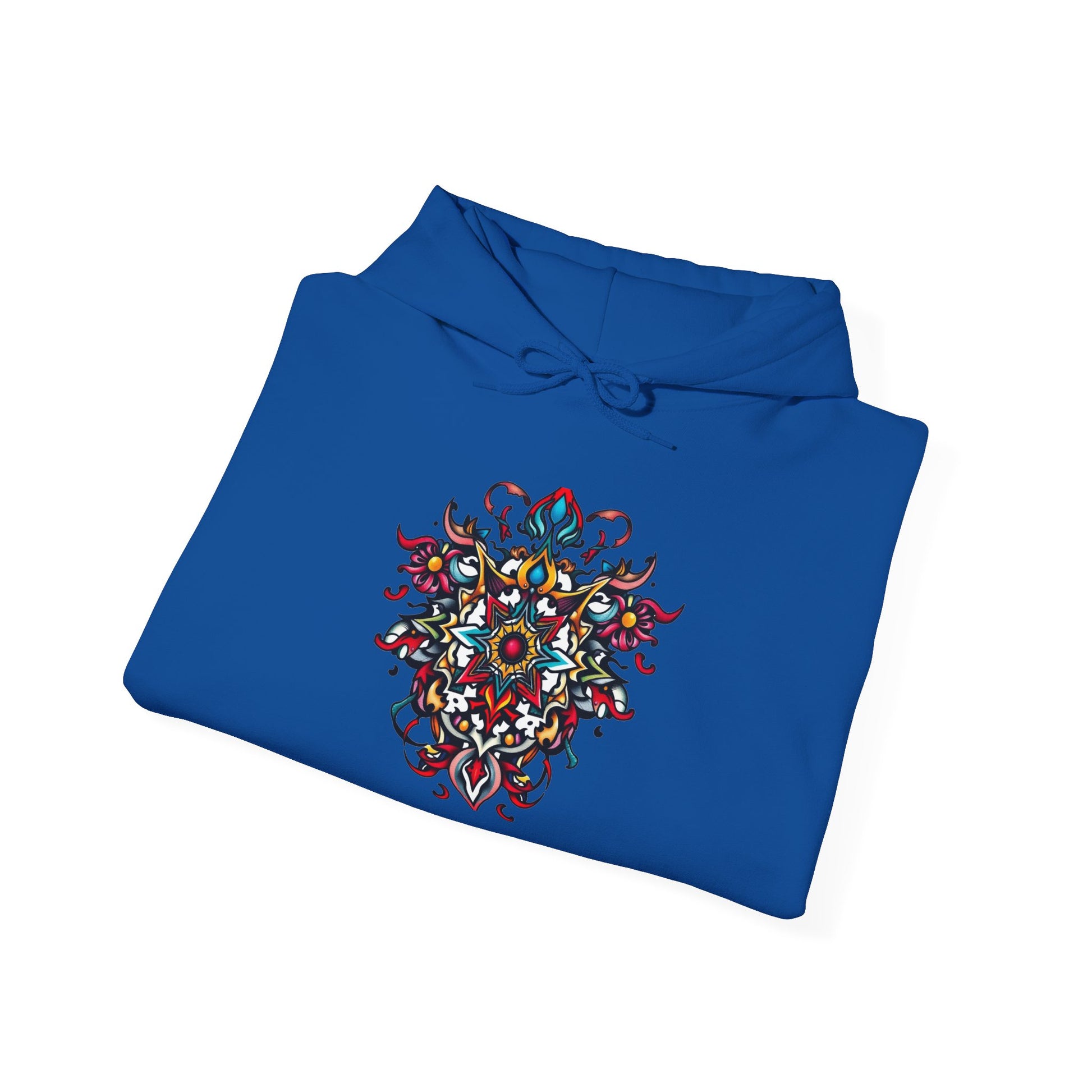 Vibrant Mandala Art Hoodie – Bold, Colorful, Intricate Design