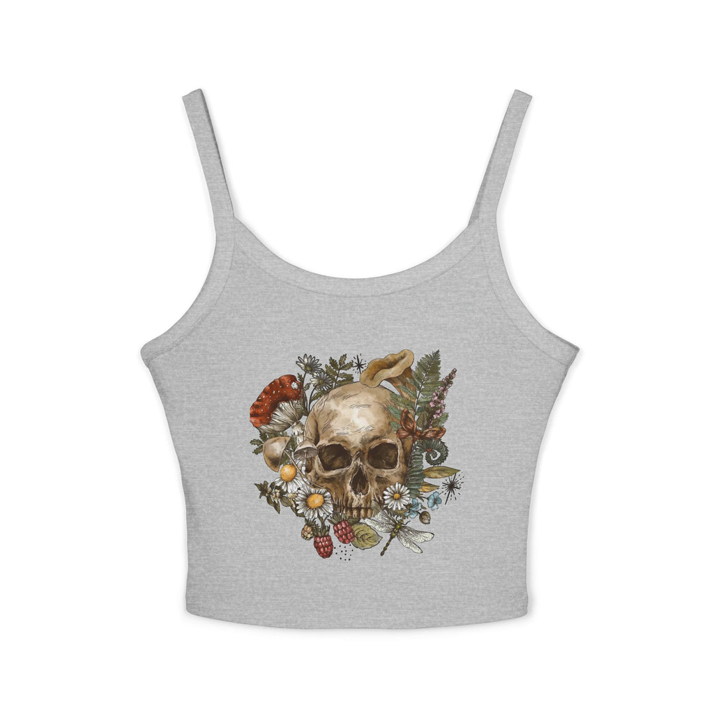 Crop Top Skull, Wildflowers, Mushrooms