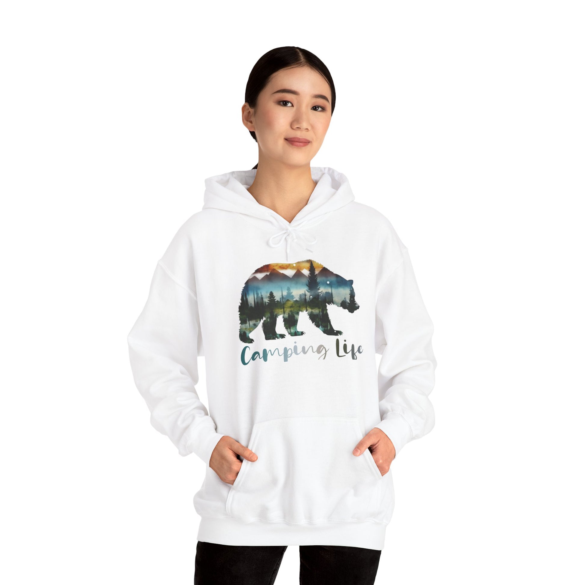Camping Life Bear Hoodie