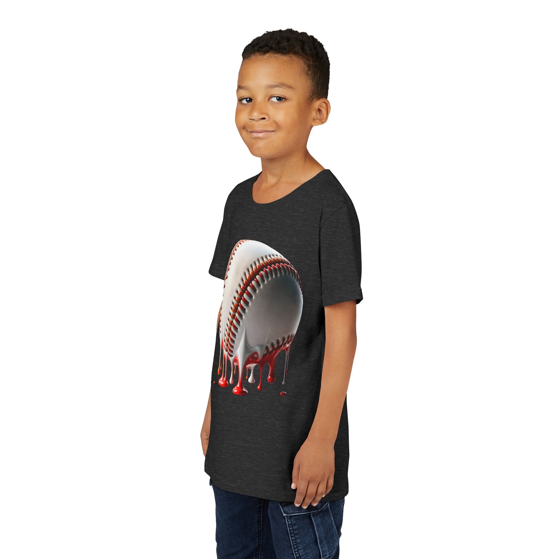 Youth Baseball Inspired Dripping Tee