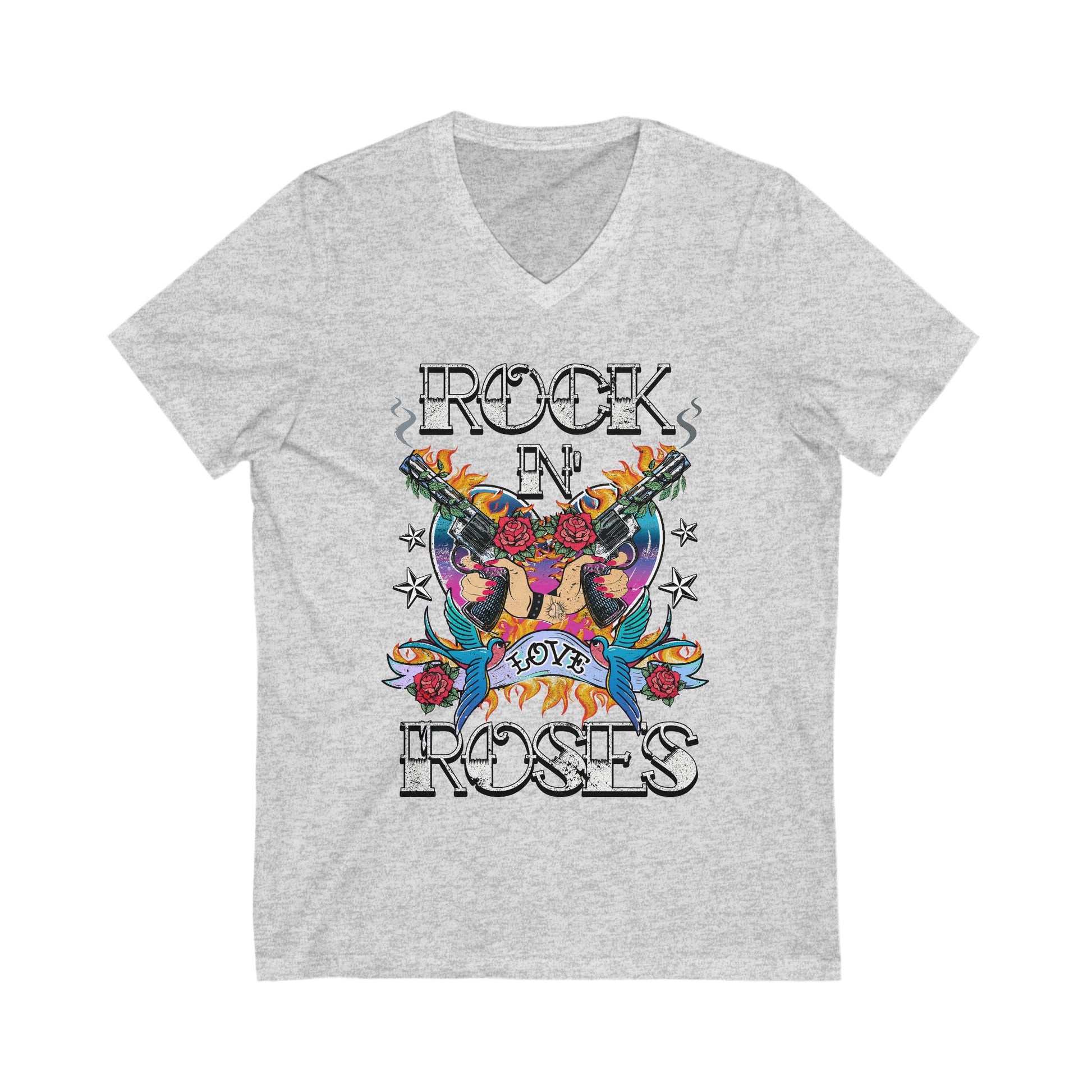 Rock 'n' Roses V-Neck