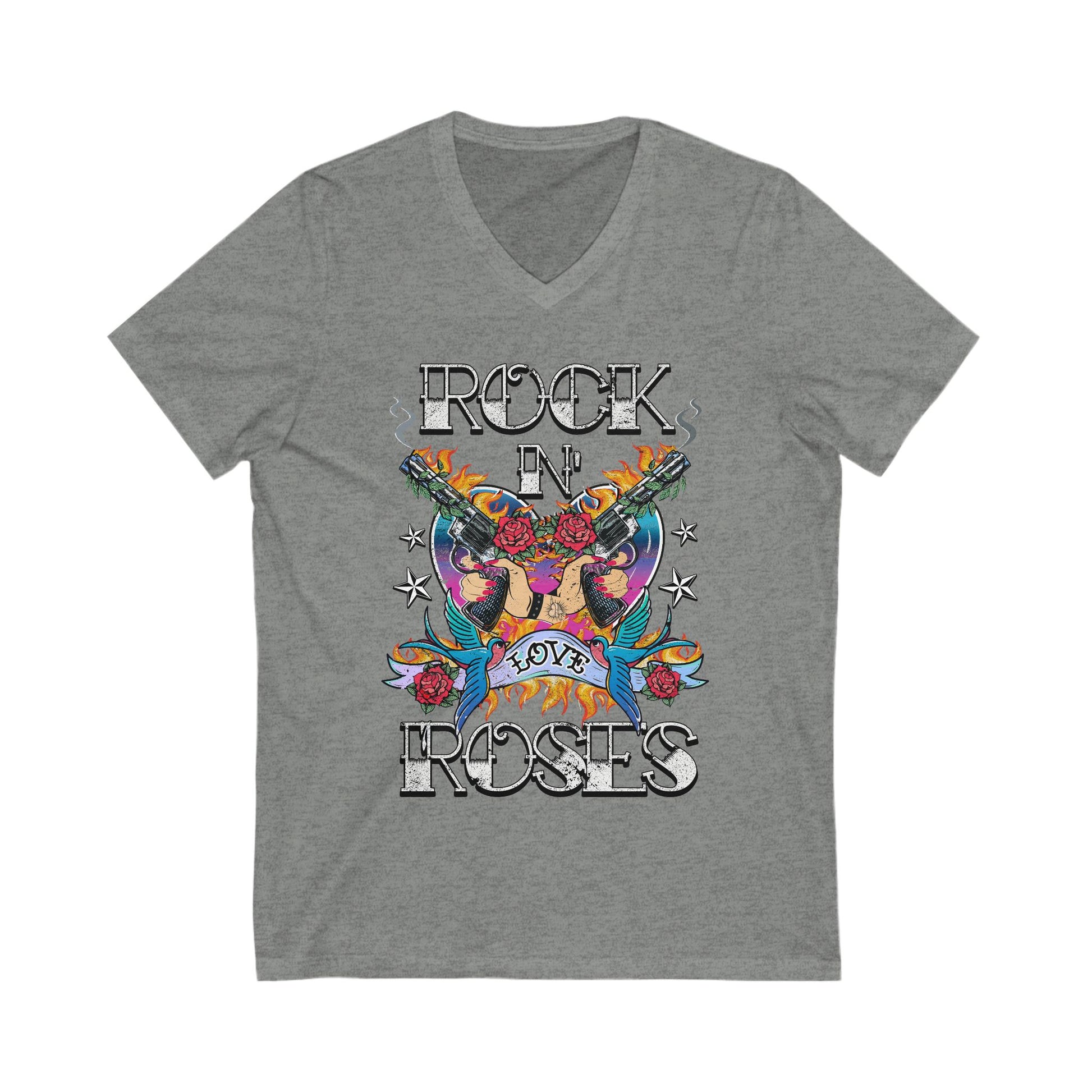 Rock 'n' Roses V-Neck