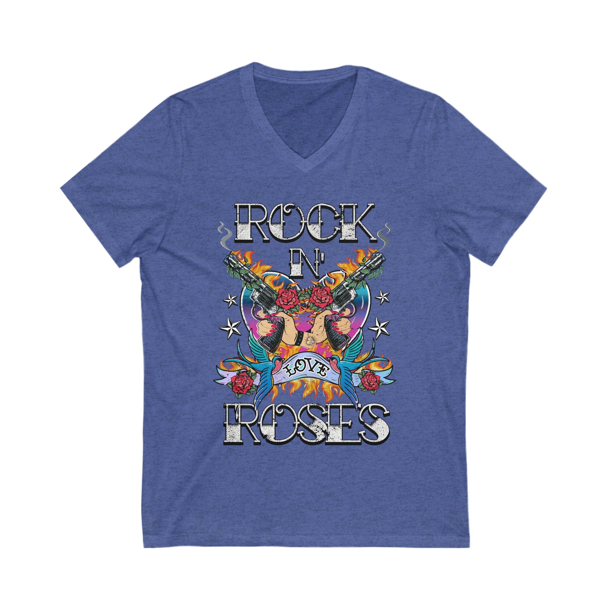 Rock 'n' Roses V-Neck