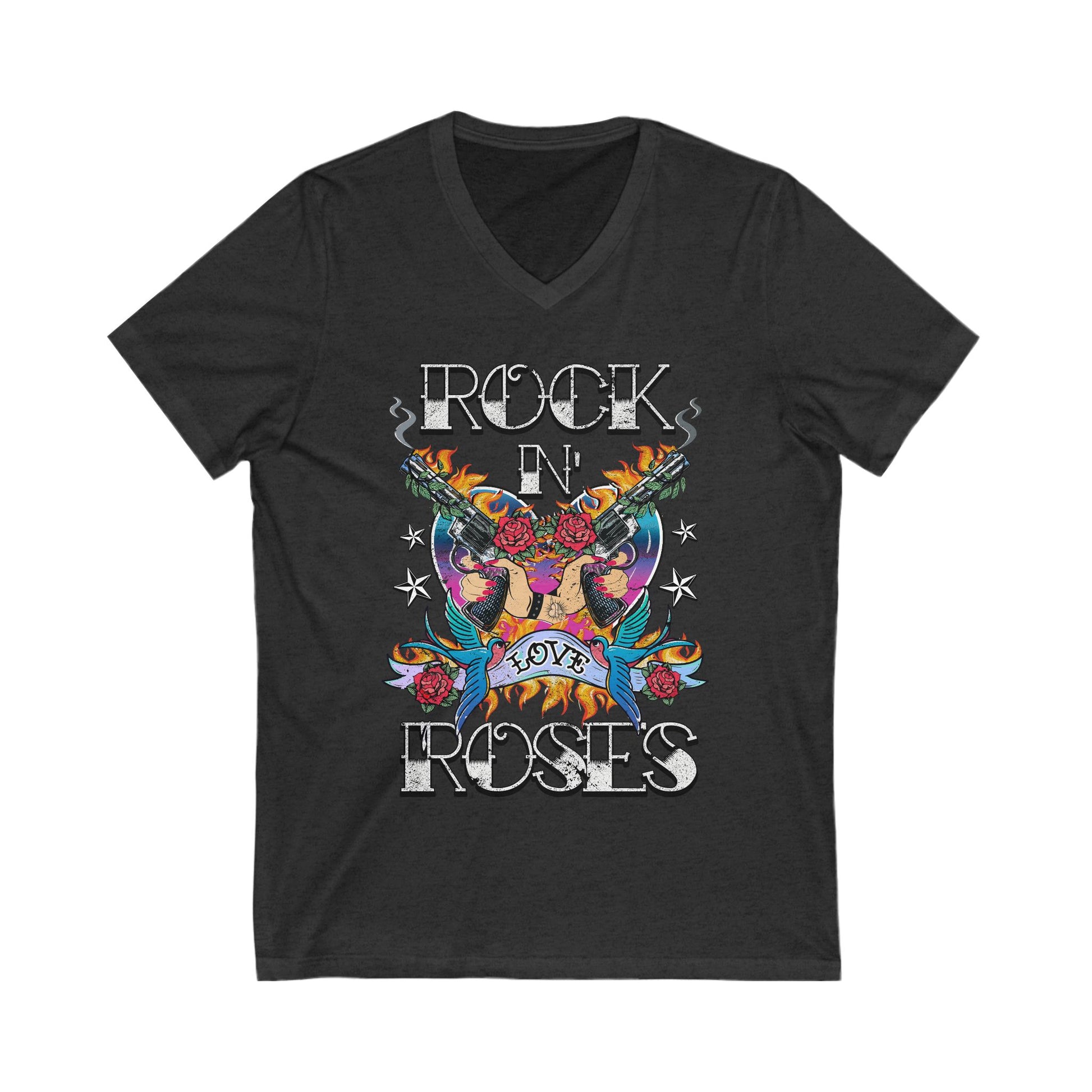 Rock 'n' Roses V-Neck