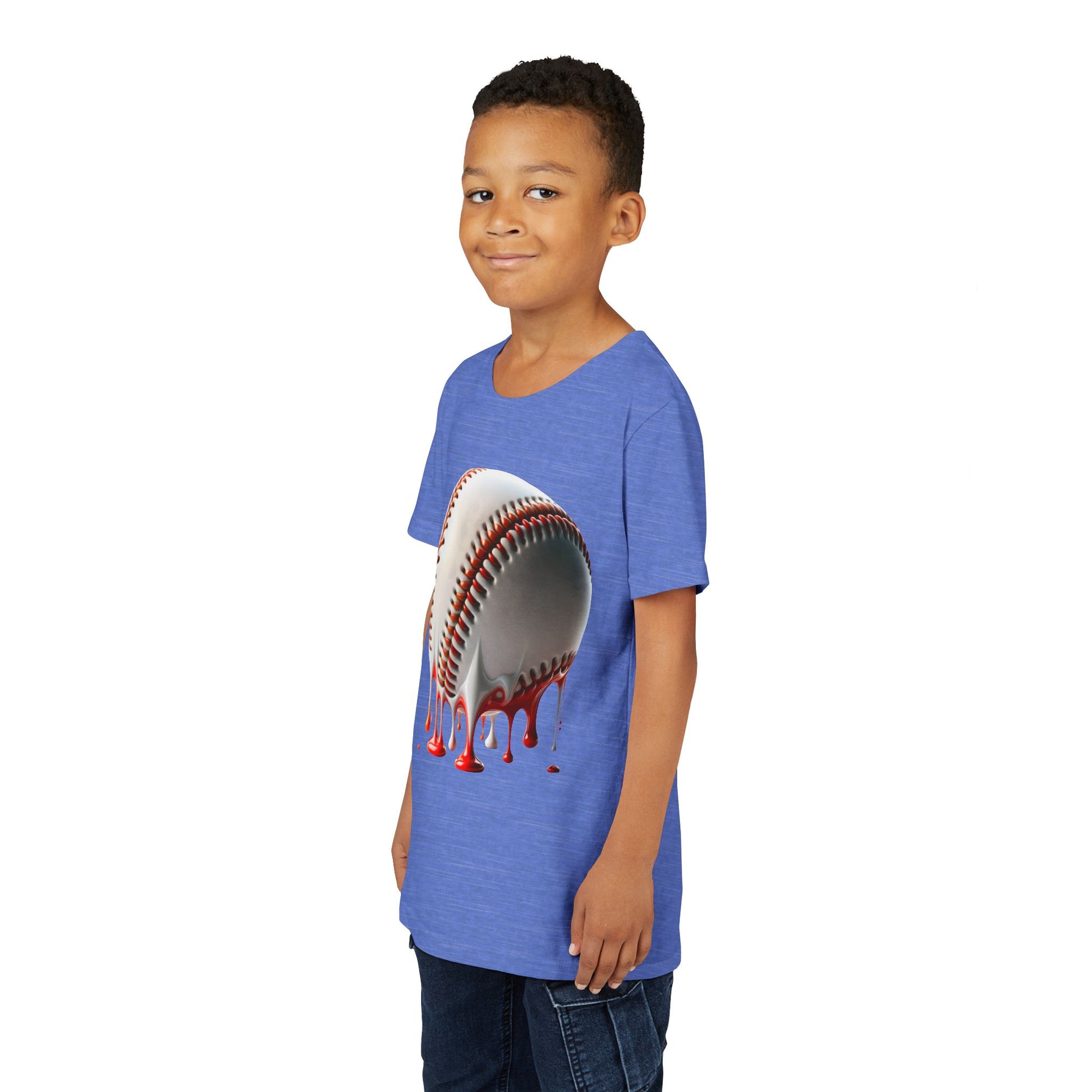 Youth Baseball Inspired Dripping Tee