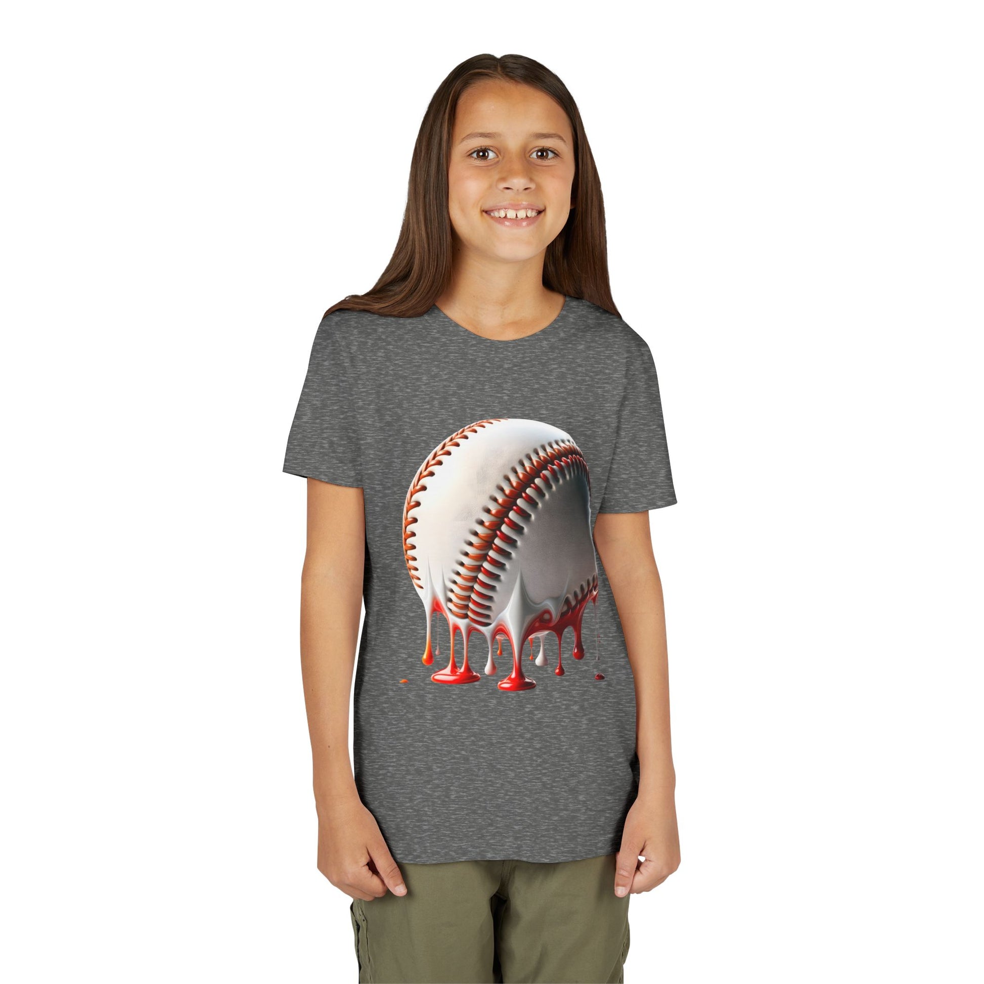 Youth Baseball Inspired Dripping Tee