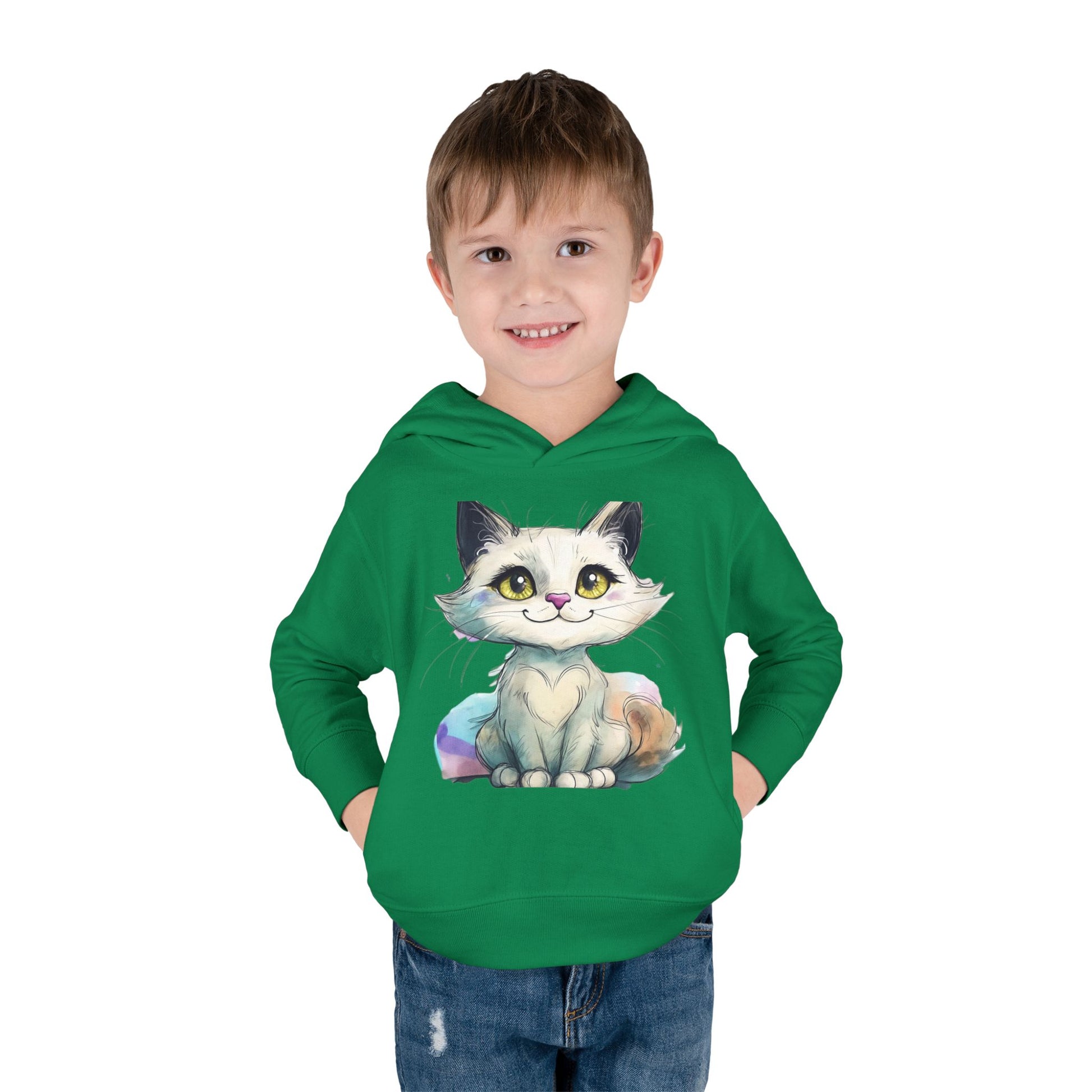 Cute Cat Toddler Hoodie