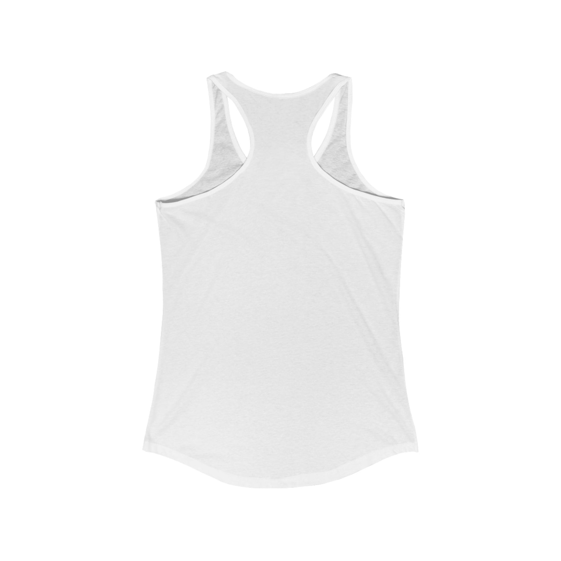 Racerback tank with a fierce black tribal dragon for bold, edgy style