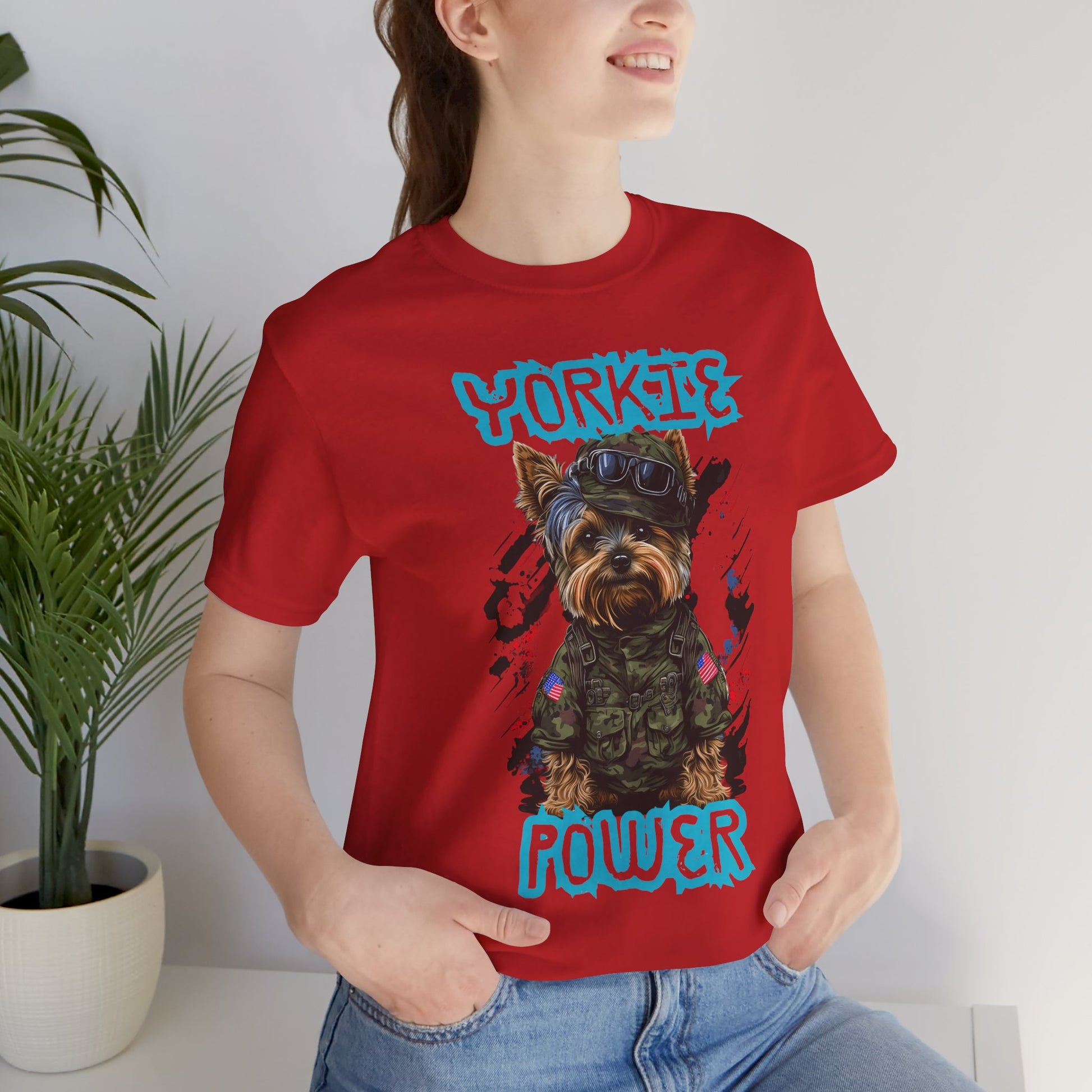 Yorkie Power Unisex Tee