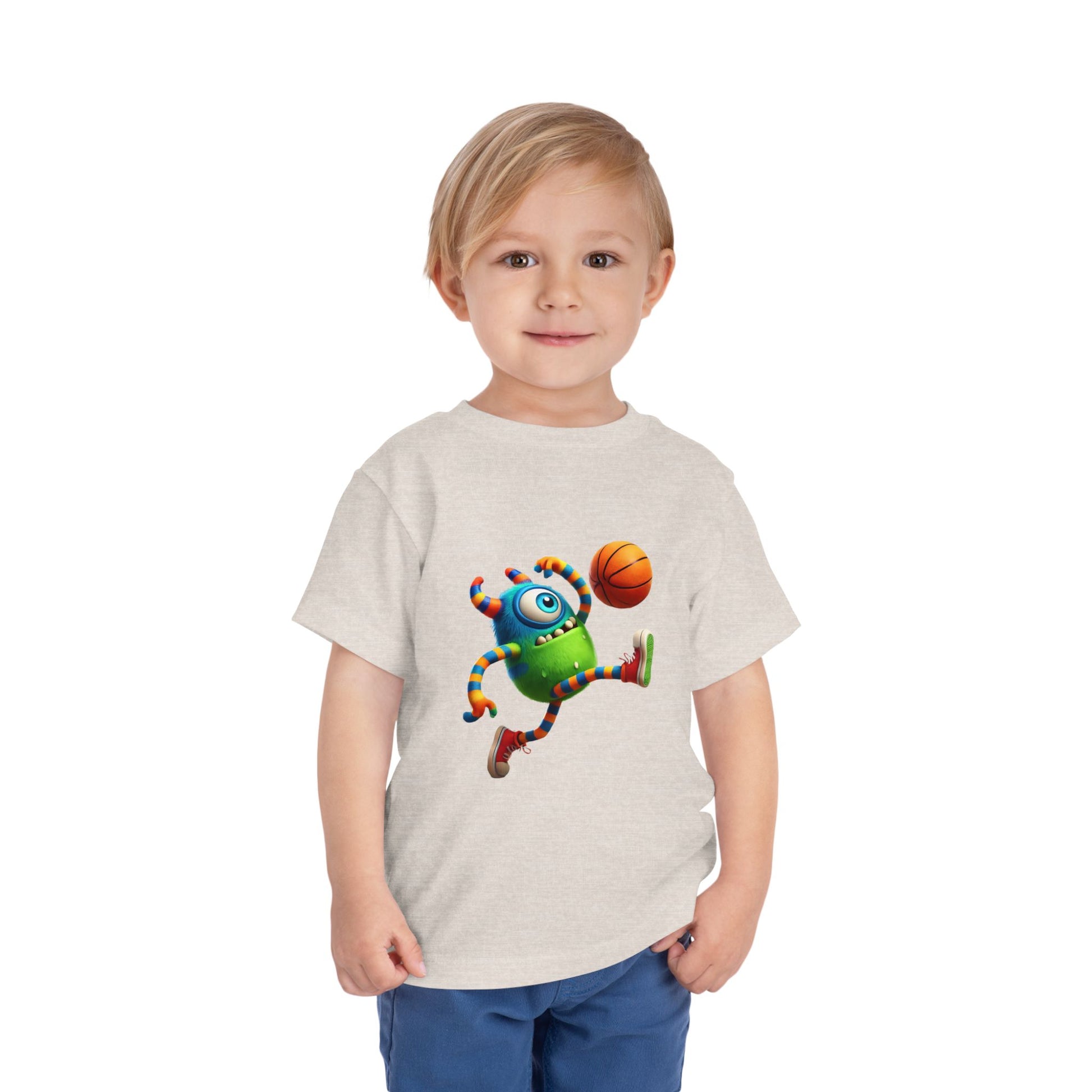 Playful Monster Toddler Tee, Fun Kids Shirt