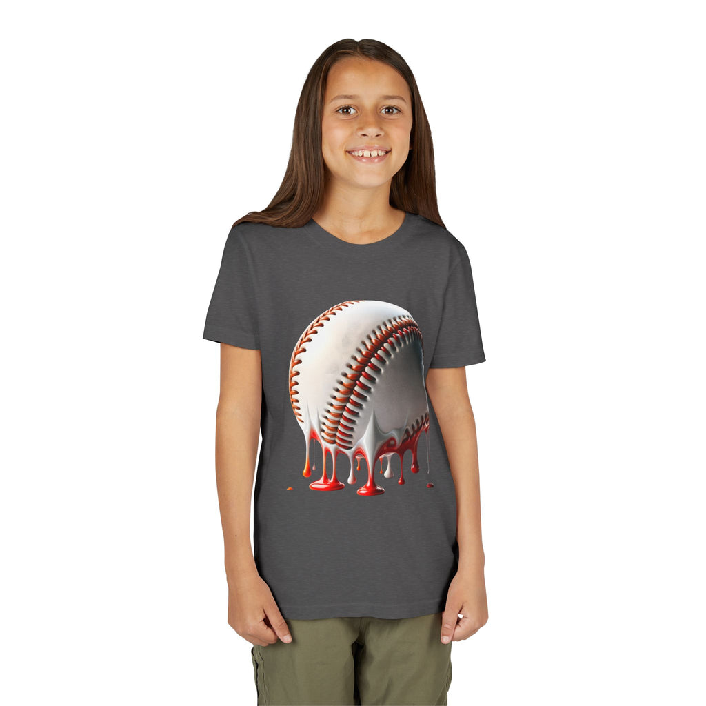 Youth Baseball Inspired Dripping Tee