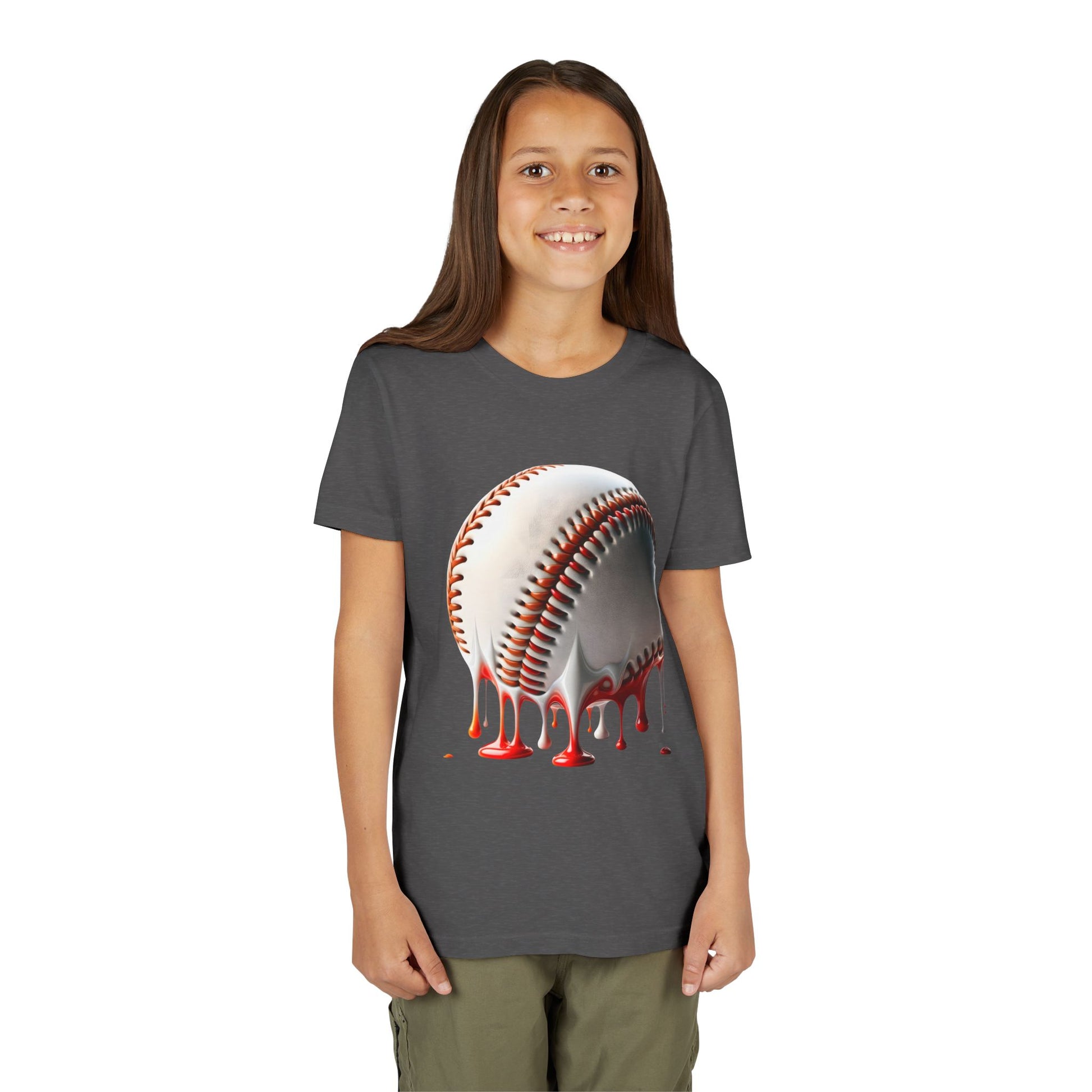 Youth Baseball Inspired Dripping Tee