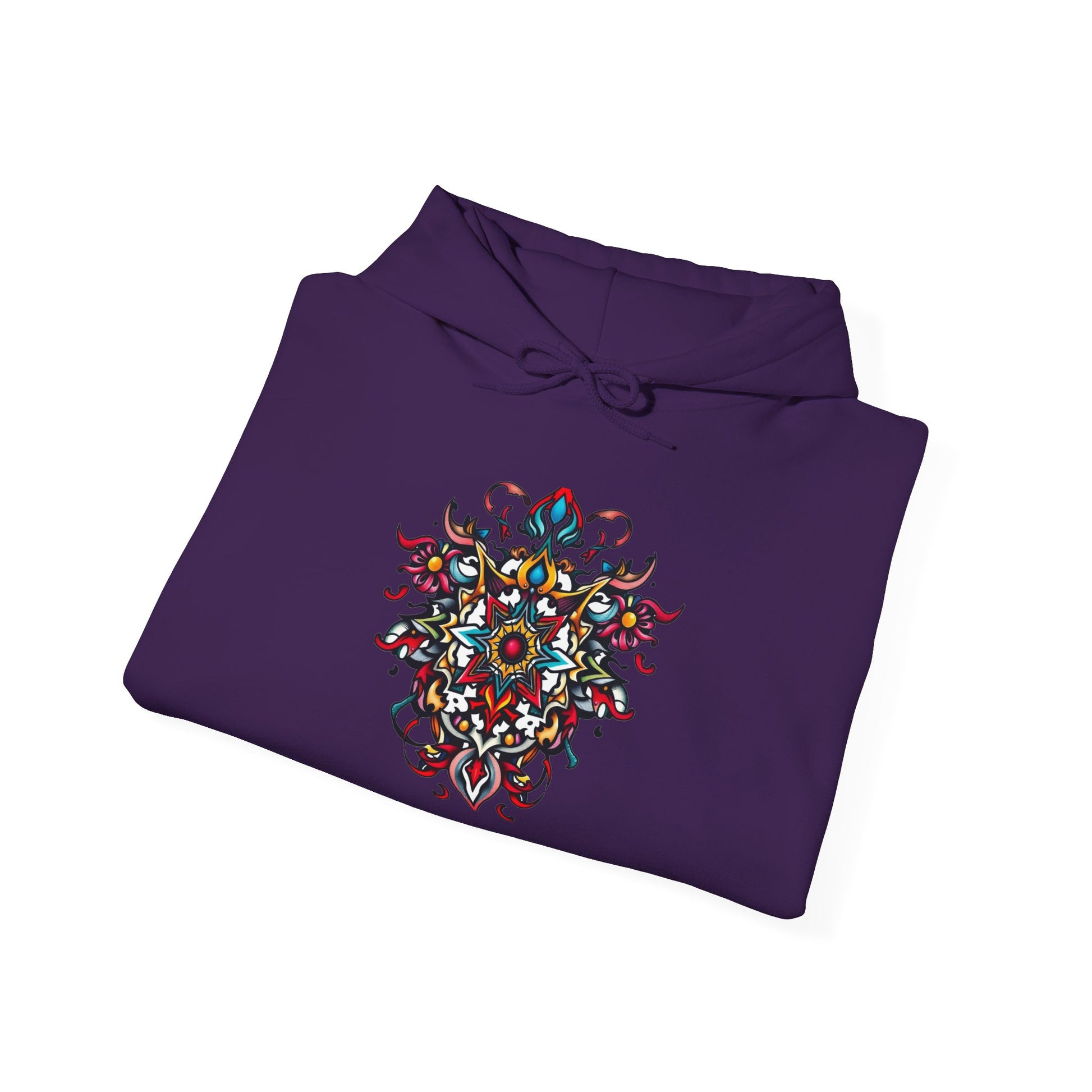 Vibrant Mandala Art Hoodie – Bold, Colorful, Intricate Design