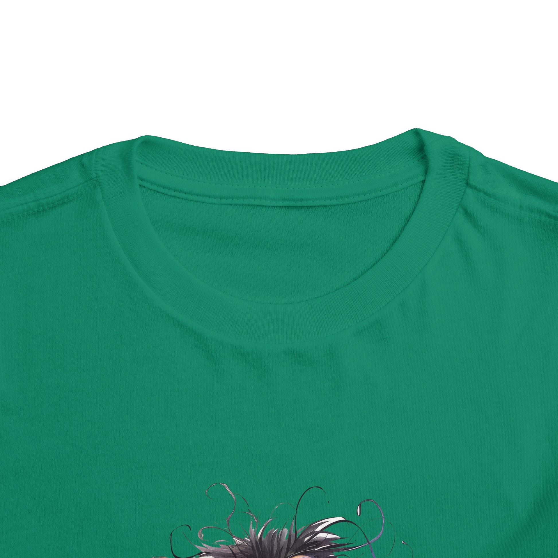 Whimsical Toddler Short Sleeve Tee with Adorable Cartoon Bird