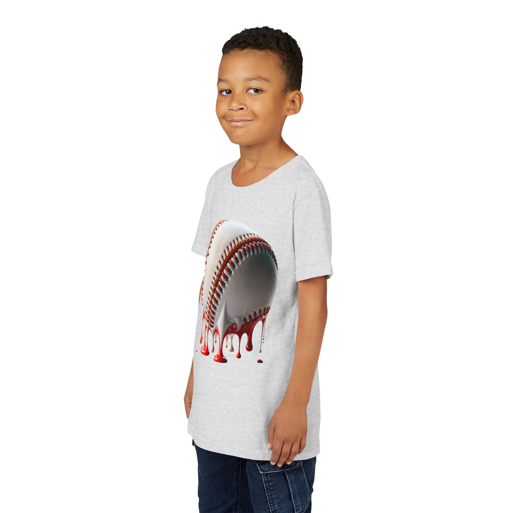 Youth Baseball Inspired Dripping Tee