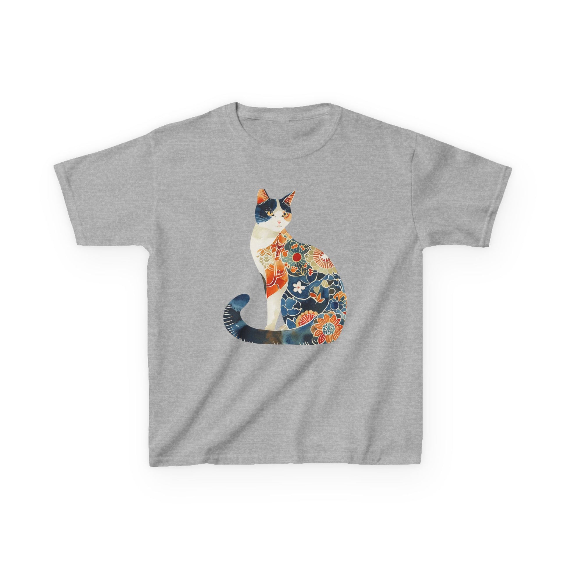 Colorful Cat Kids Cotton Tee