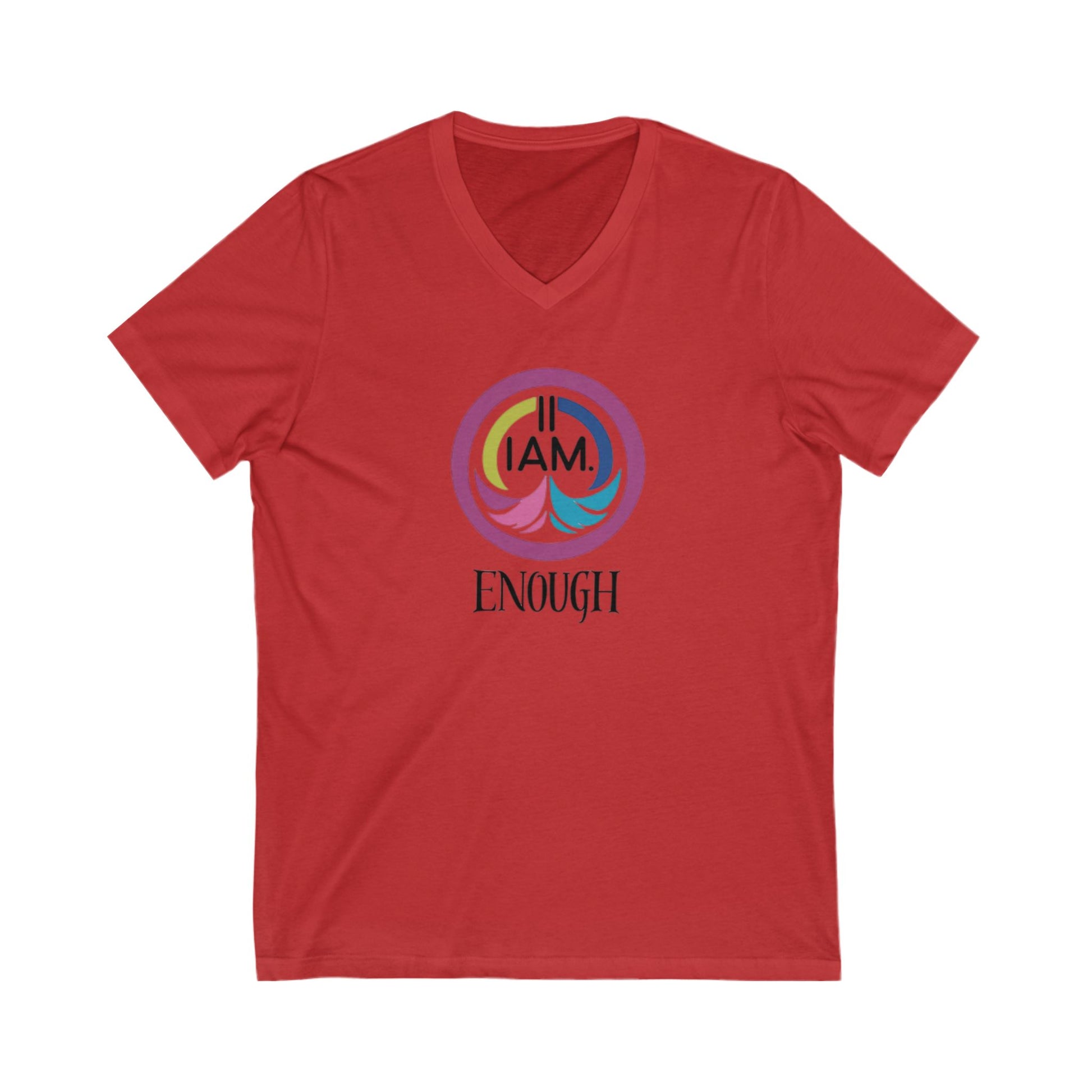 Empowering V-Neck Tee | I AM ENOUGH