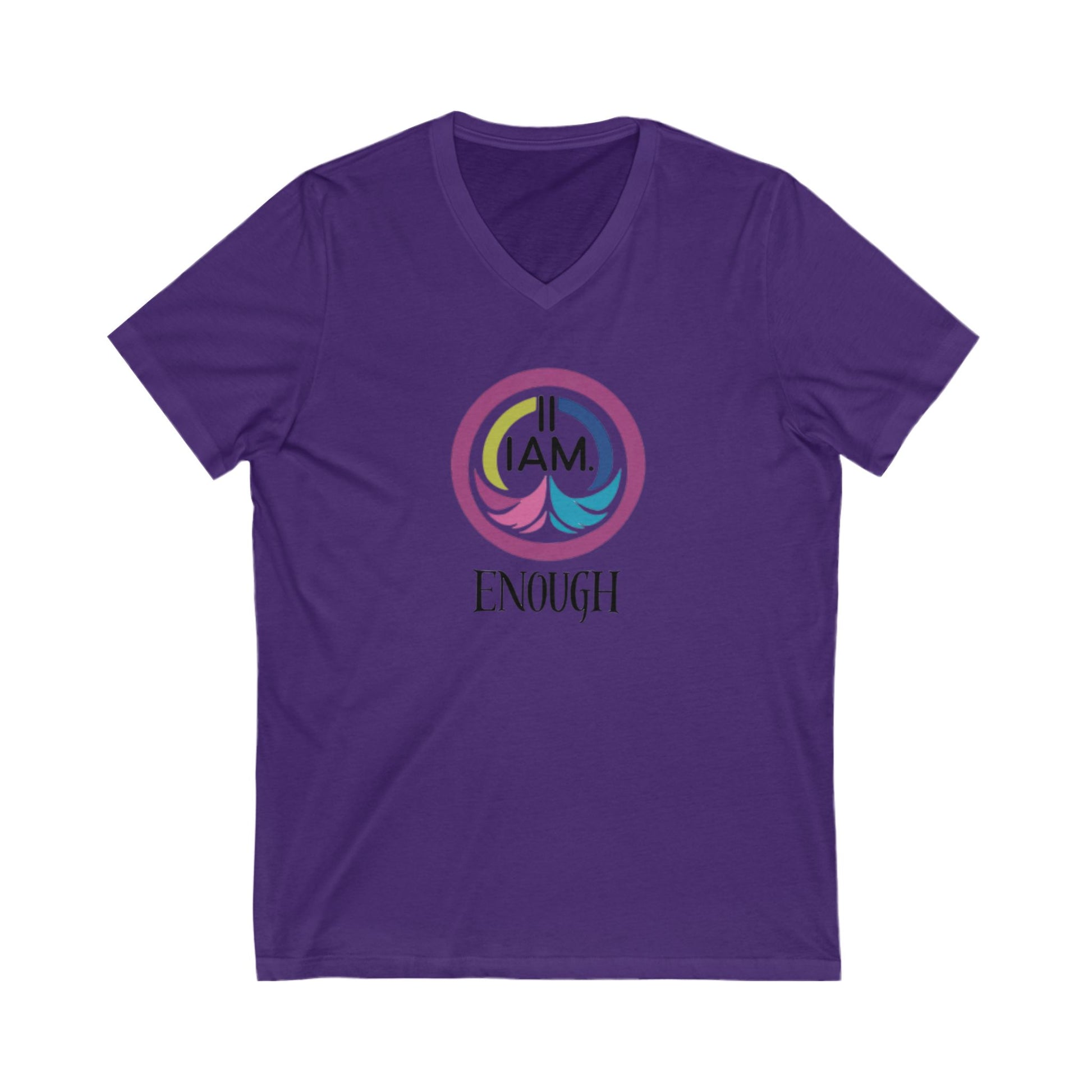 Empowering V-Neck Tee | I AM ENOUGH