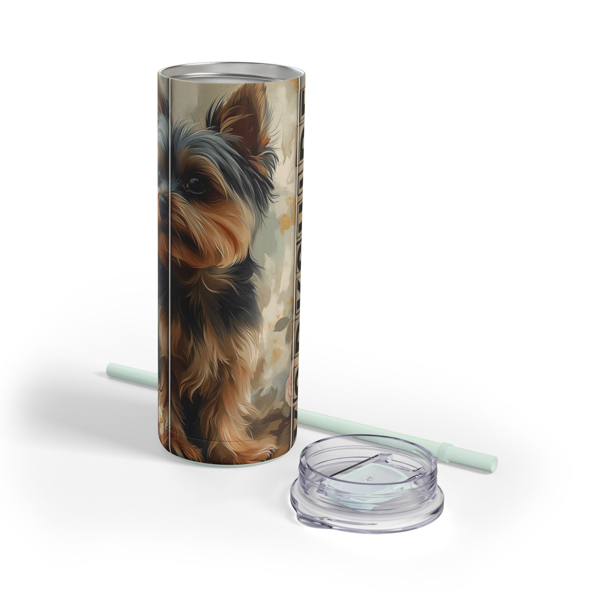 Yorkie Love Skinny Tumbler, 20oz
