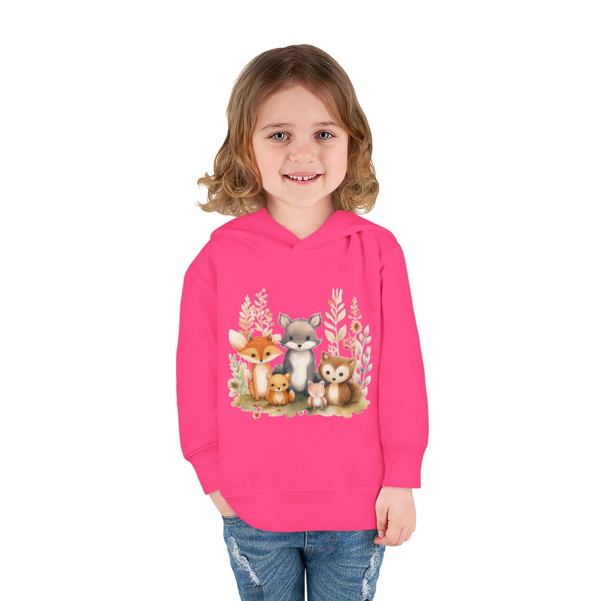 Whimsical Animal Toddler Hoodie