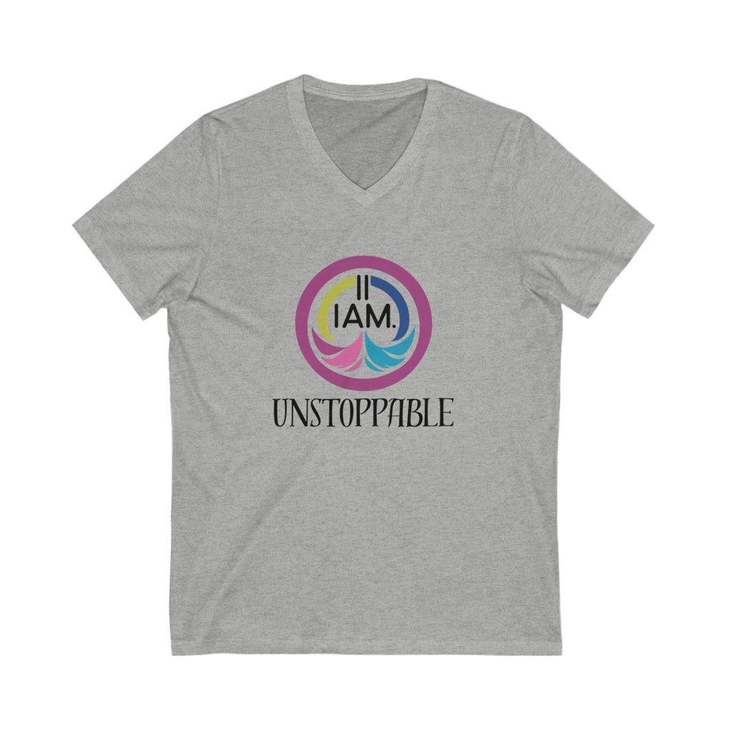 Unstoppable V-Neck Tee for Empowerment