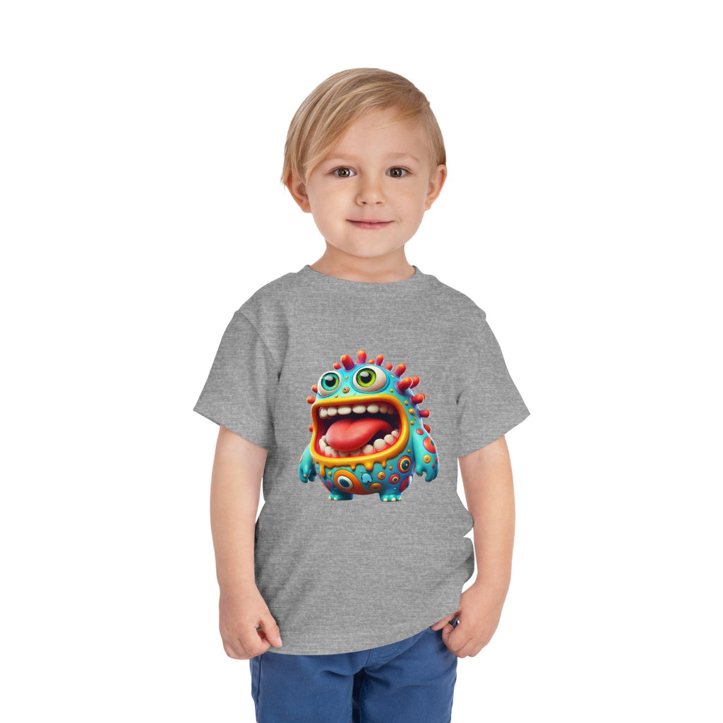 Colorful Toddler Tee with Fun Monster Design