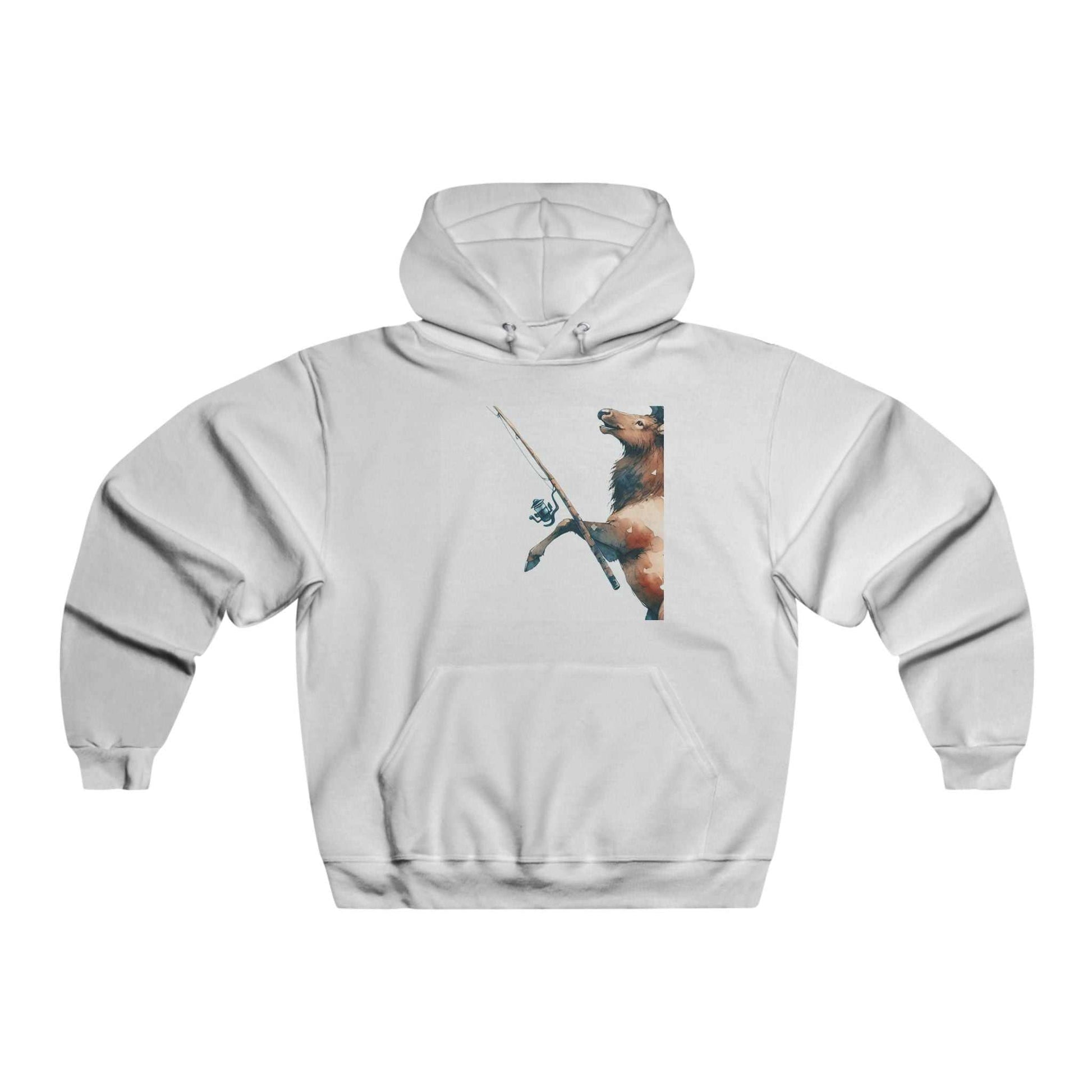 Men's Fishing Bear Hoodie