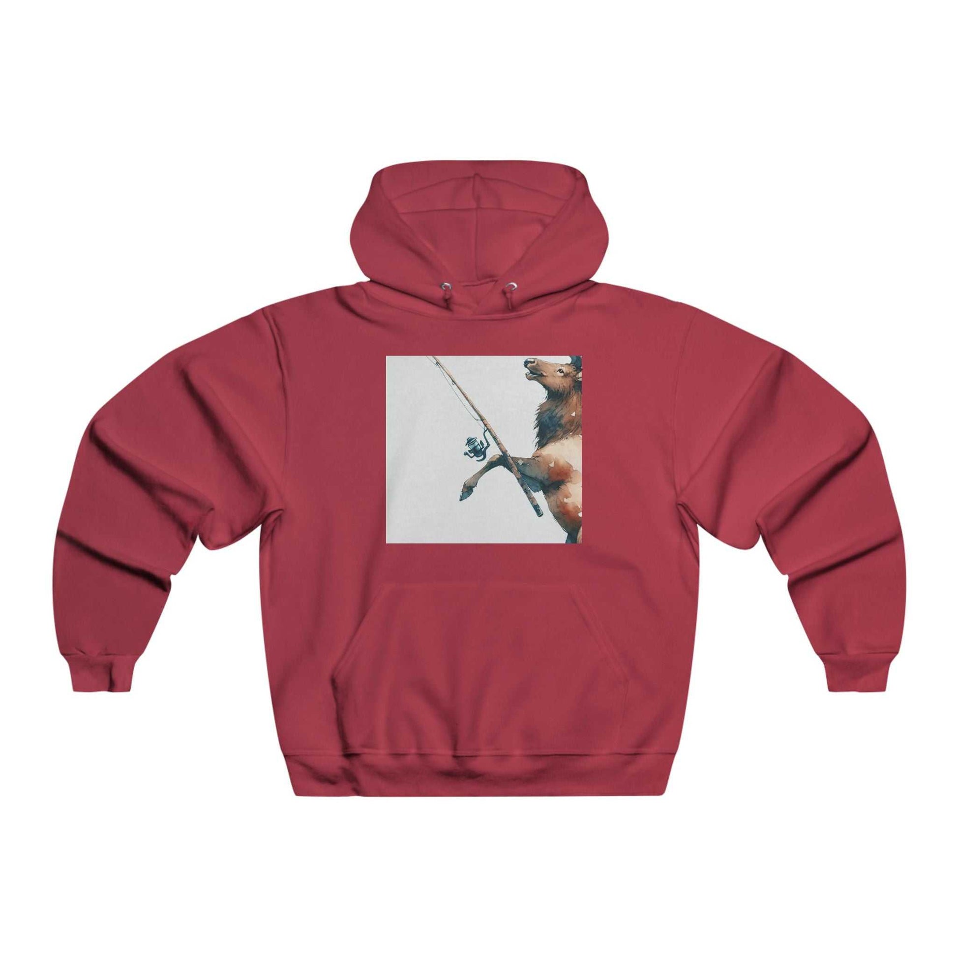 Men's Fishing Bear Hoodie
