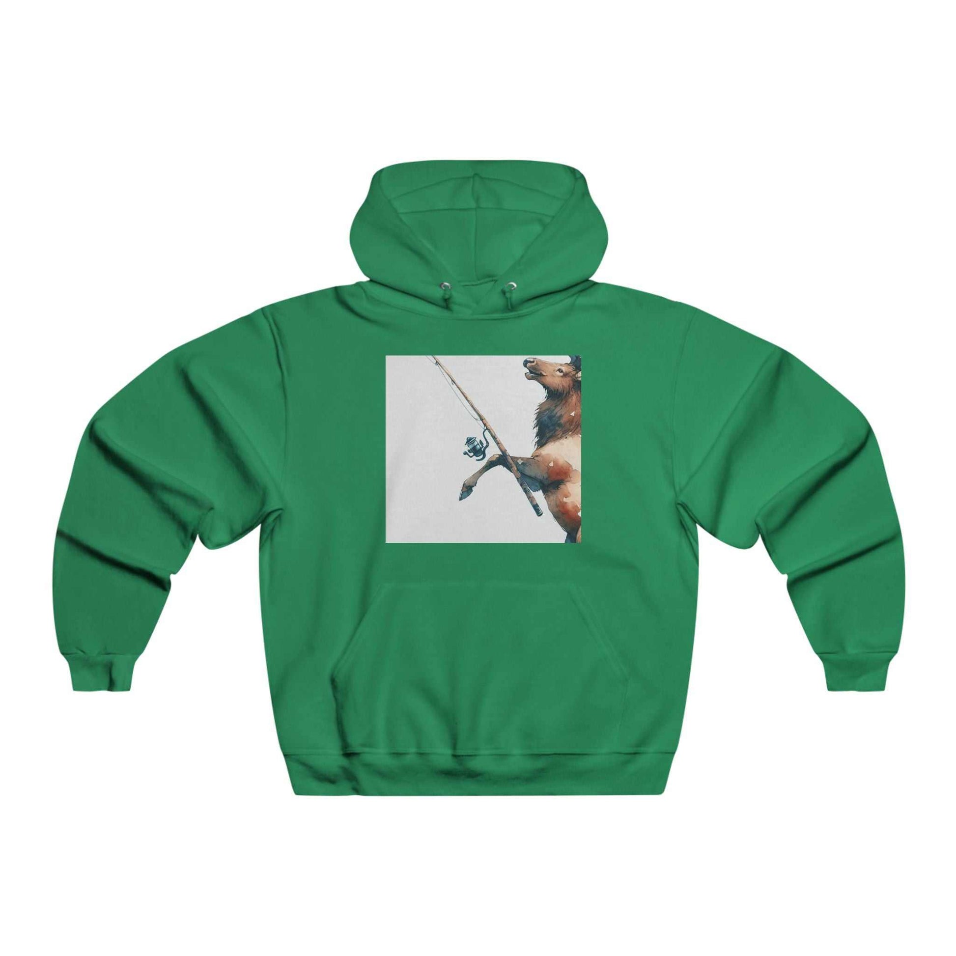 Men's Fishing Bear Hoodie