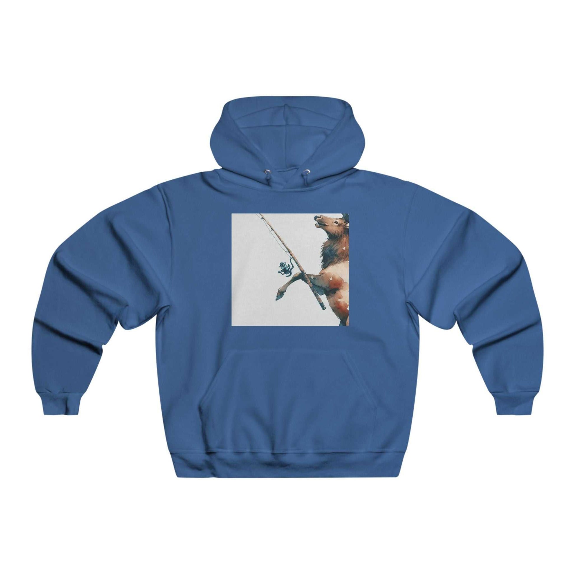 Men's Fishing Bear Hoodie
