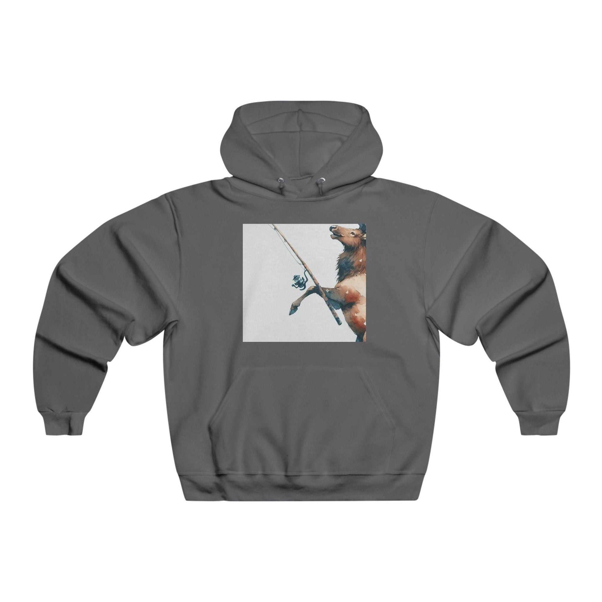 Men's Fishing Bear Hoodie