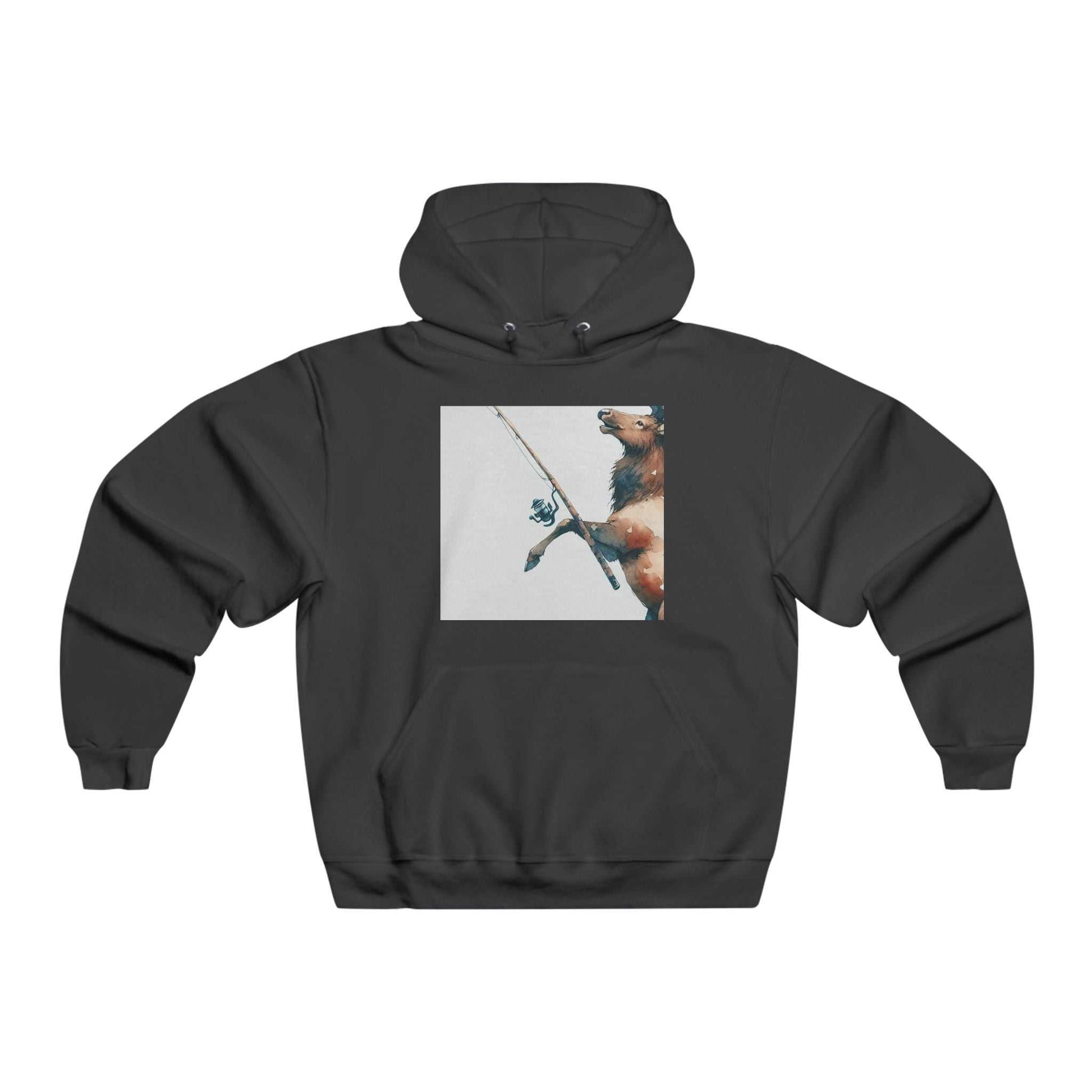 Men's Fishing Bear Hoodie