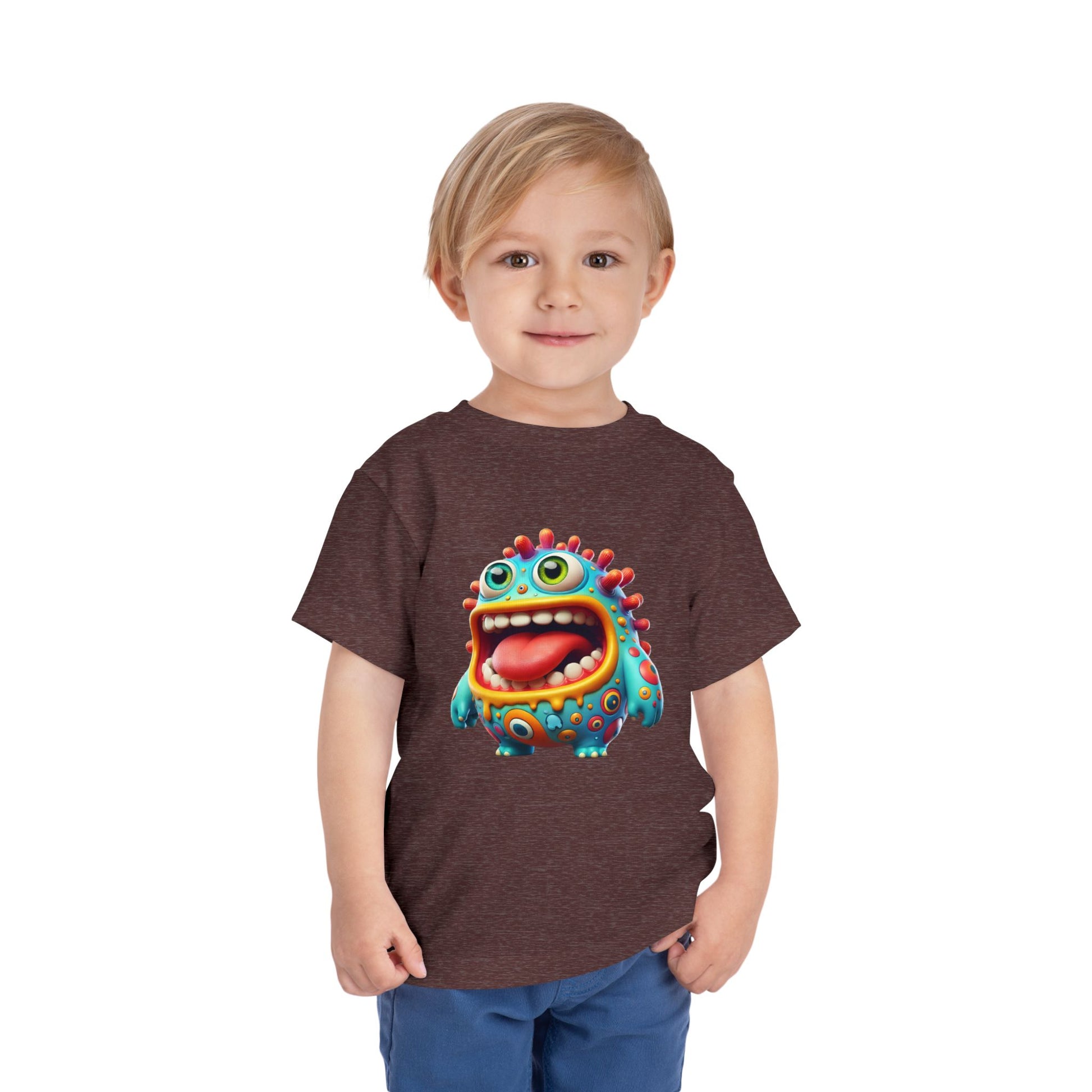 Colorful Toddler Tee with Fun Monster Design